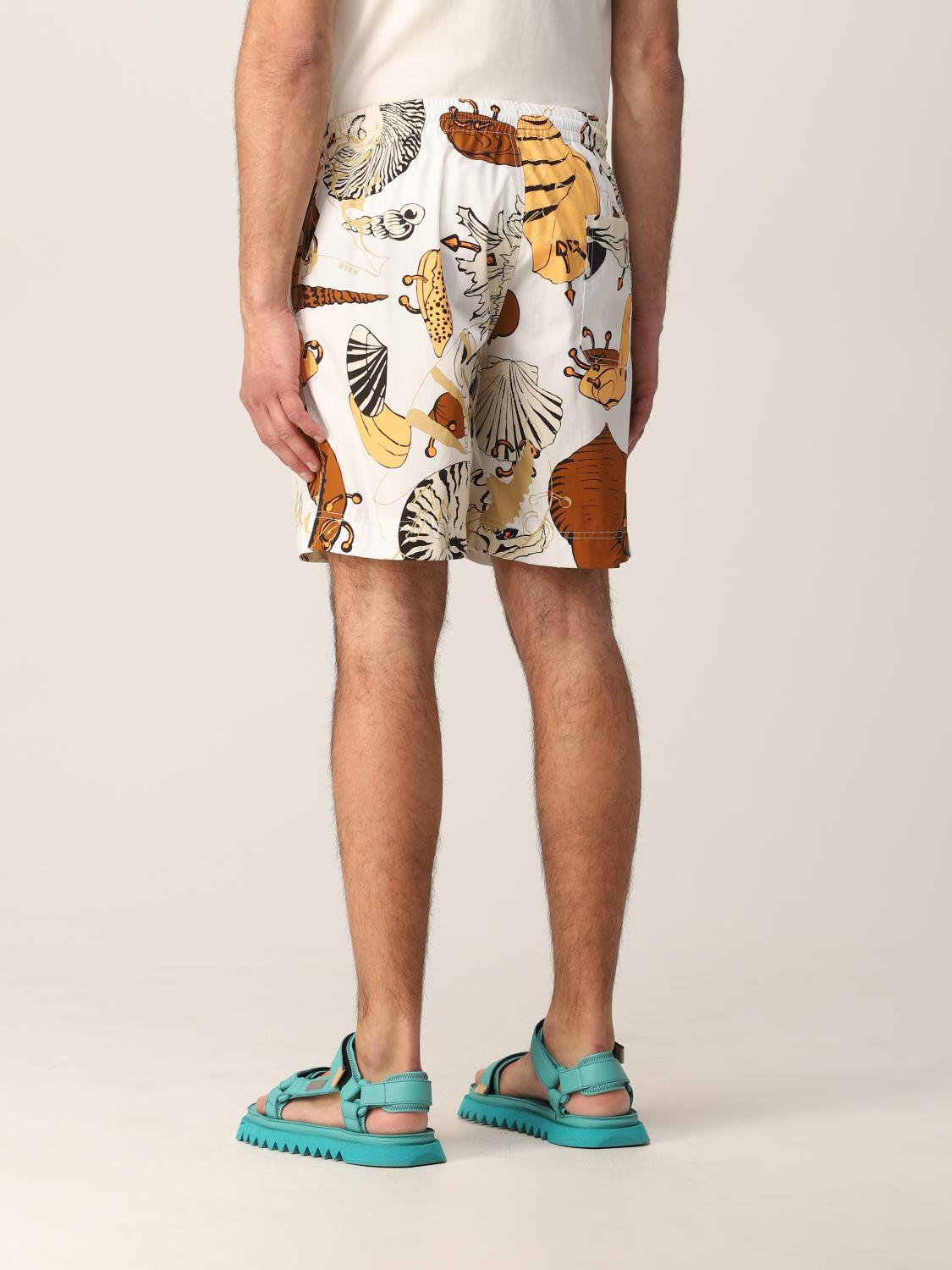 Msgm jogging bermuda shorts with shell print Msgm jogging bermuda shorts with shell print