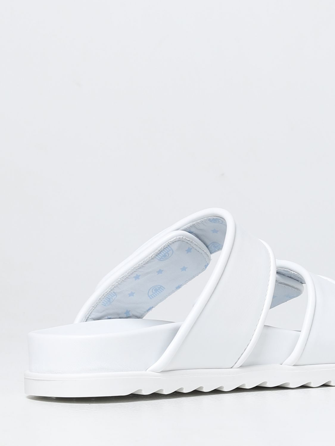 sandalias y chanclas de Sandalias planas Sandalias de Chiara Ferragni de color Blanco Mujer Zapatos de Zapatos planos 