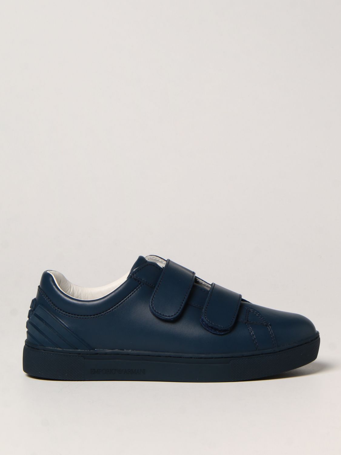 Scarpe Emporio Armani: Sneakers Emporio Armani in pelle blue 1