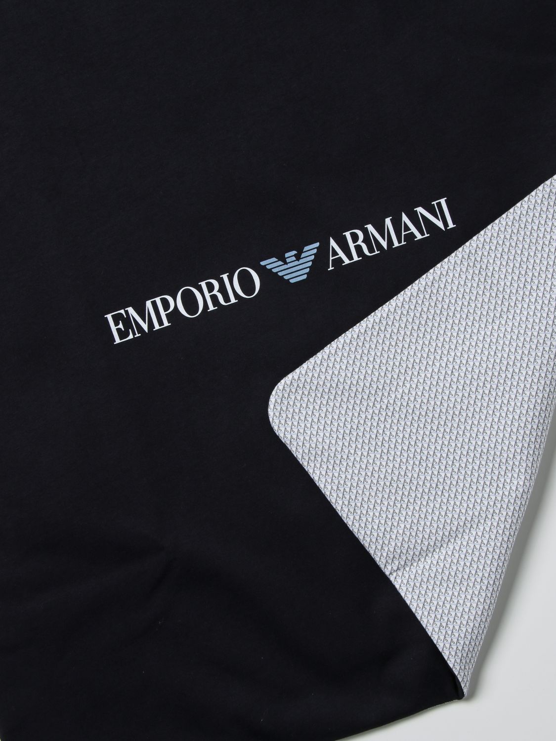 Copertina Emporio Armani: Coperta Emporio Armani in cotone blue 2