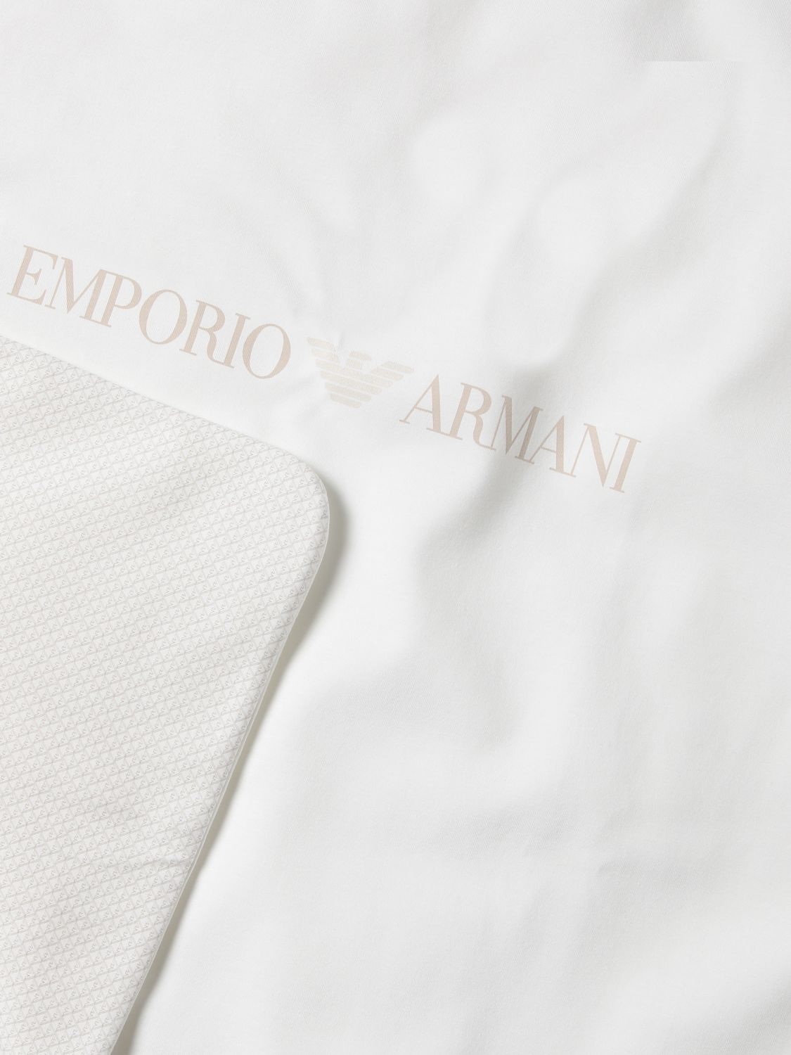 Copertina Emporio Armani: Coperta Emporio Armani in cotone beige 2