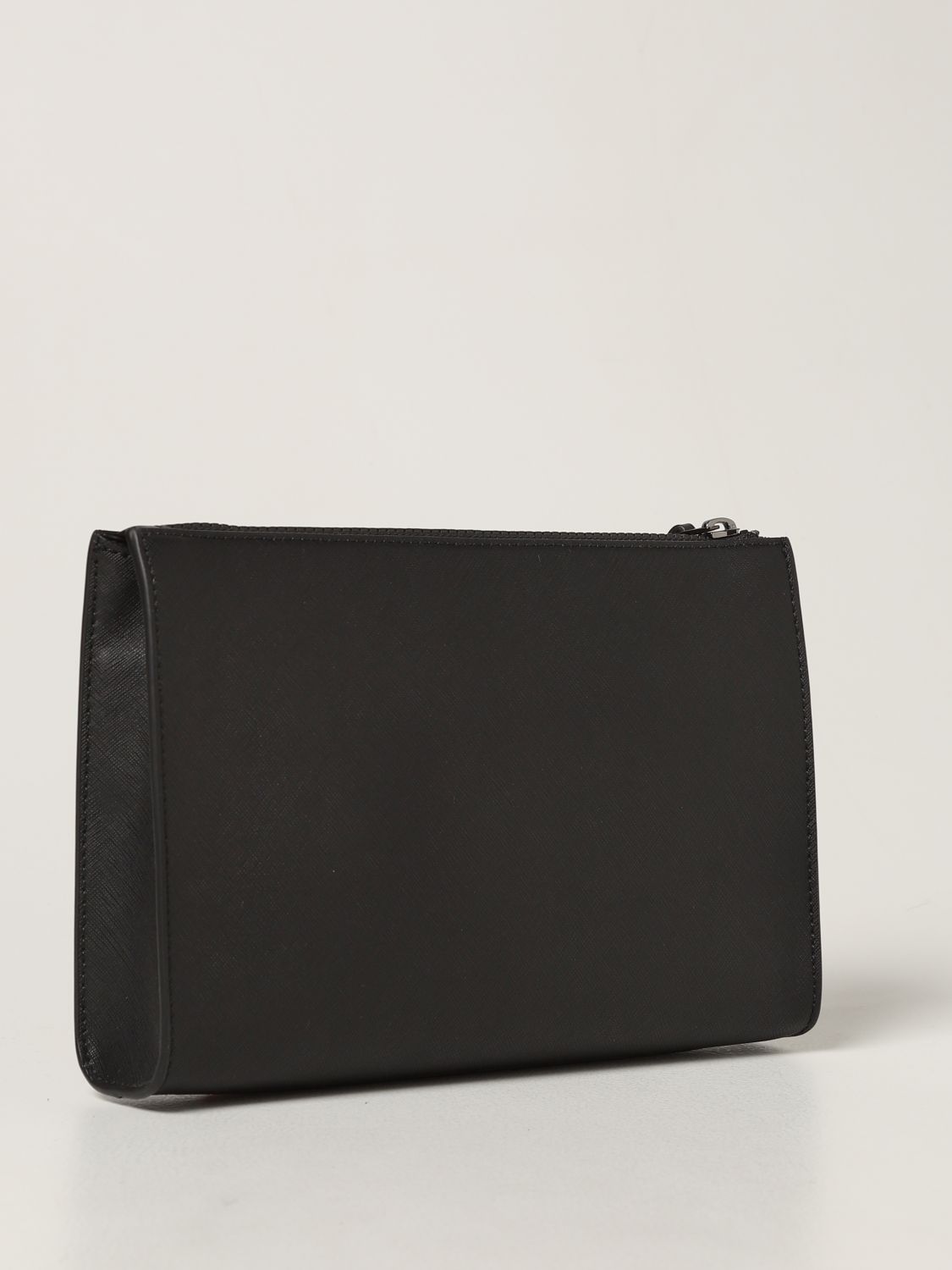 Clutches & Portfolios  Makid - Recycled Leather Clutch Bag In Black - Bally  Mens - Dramponga