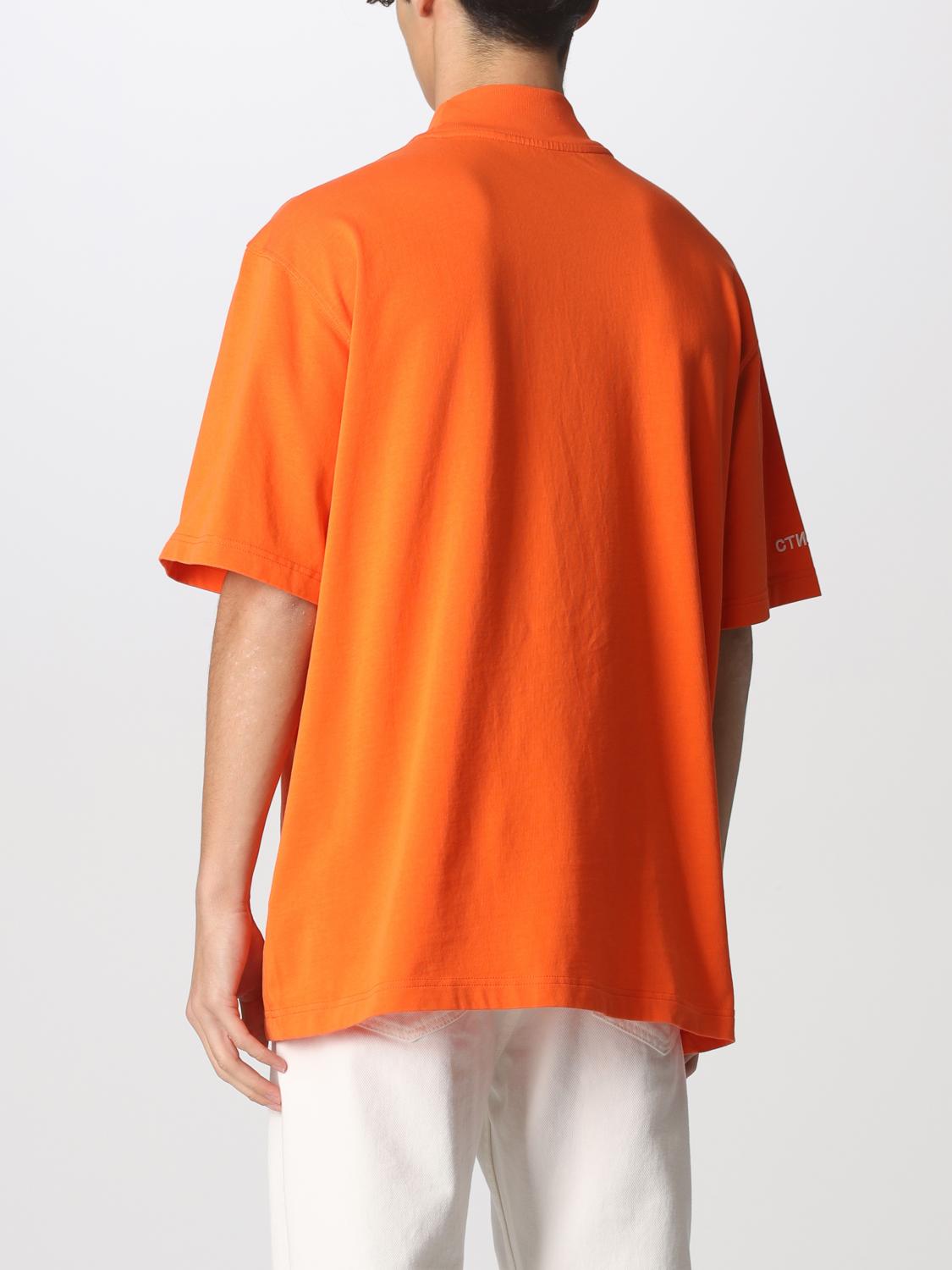 HERON PRESTON cotton Tshirt Orange Heron Preston tshirts HMAA021C99JER001 online on