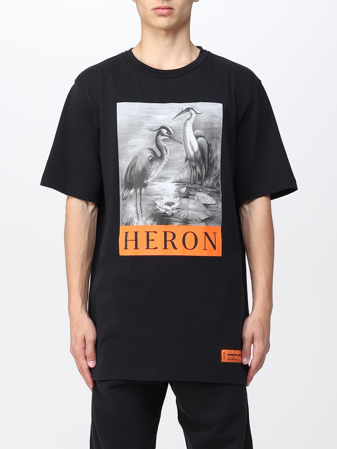 HERON PRESTON: t-shirt for man - Black | Heron Preston t-shirt  HMAA026C99JER001 online on GIGLIO.COM