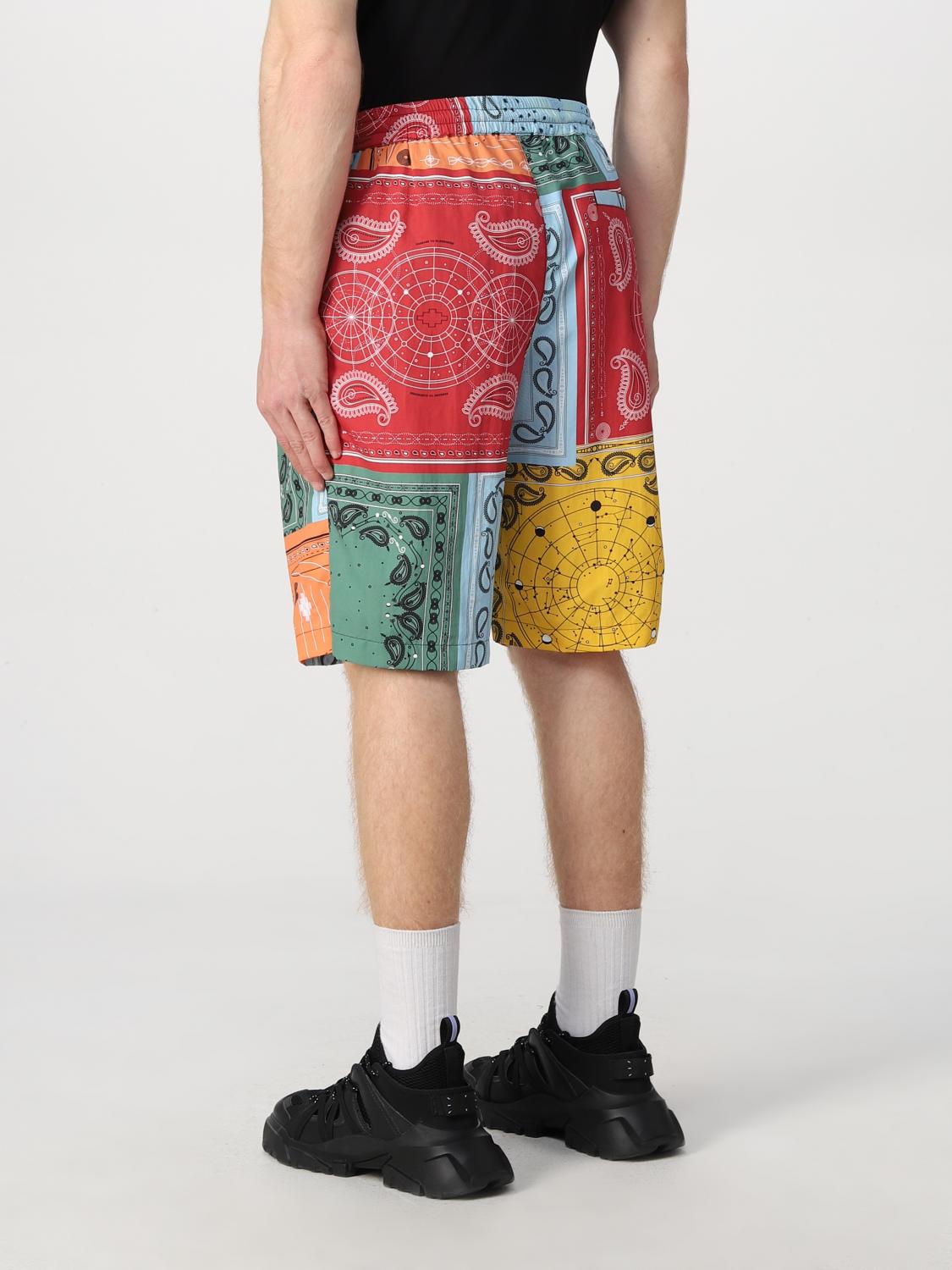 MARCELO BURLON: Bermuda jogging in nylon County Of Milan - Fantasia |  Pantaloncino Marcelo Burlon CMCB074S22FAB0012518 GIGLIO.COM