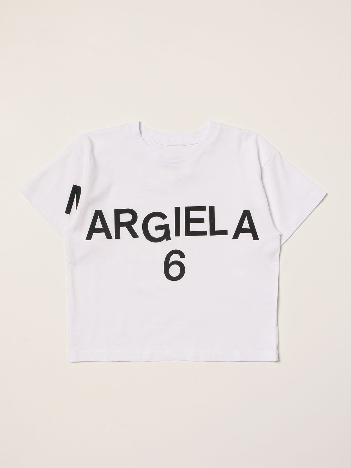T-Shirt Mm6 Maison Margiela: Mm6 Maison Margiela Mädchen t-shirt weiß 1