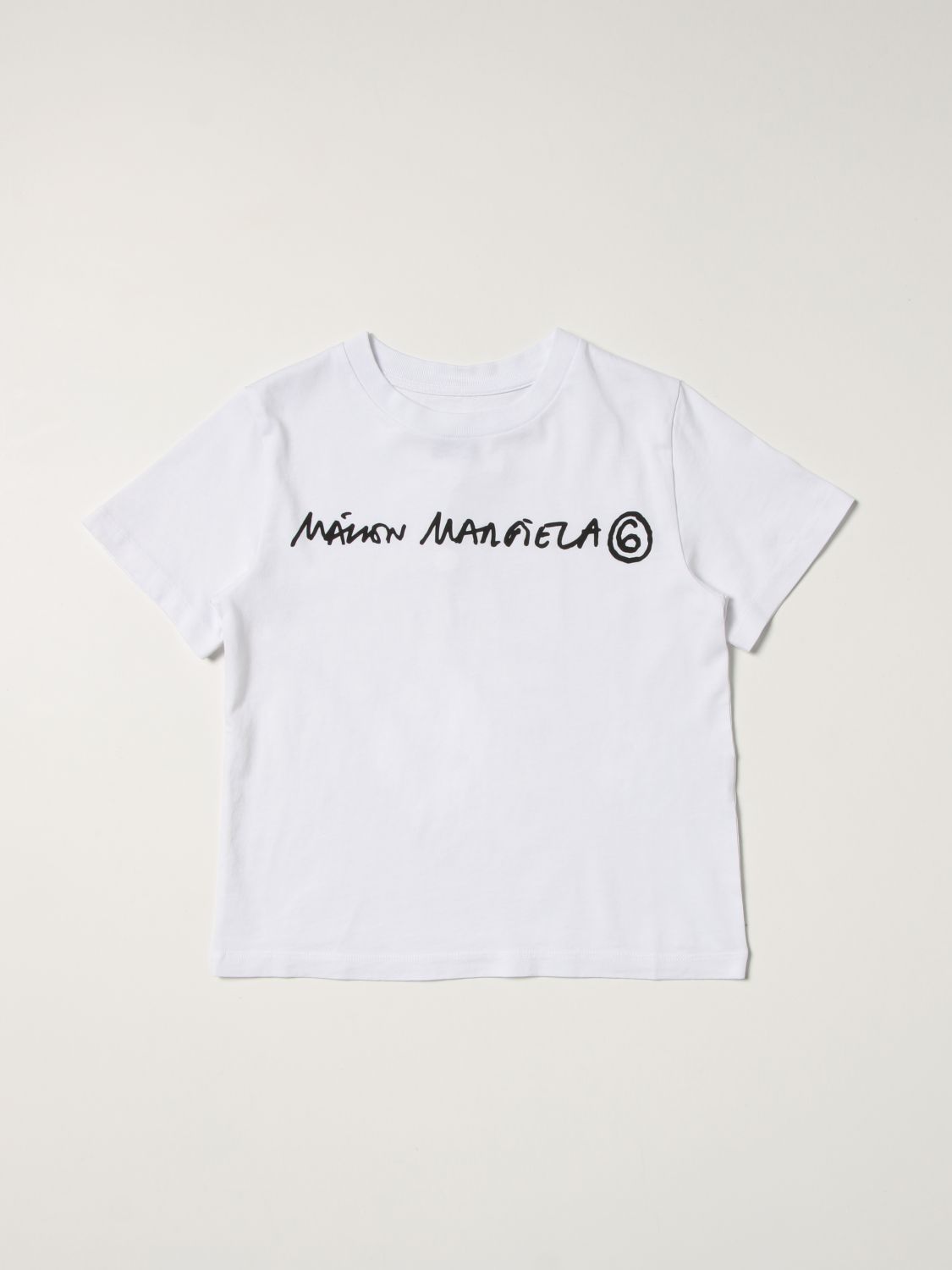 T-Shirt Mm6 Maison Margiela: Mm6 Maison Margiela Mädchen t-shirt weiß 1