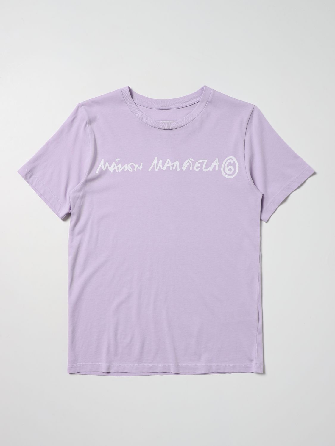 T-Shirt Mm6 Maison Margiela: Mm6 Maison Margiela Mädchen t-shirt glyzinien 1