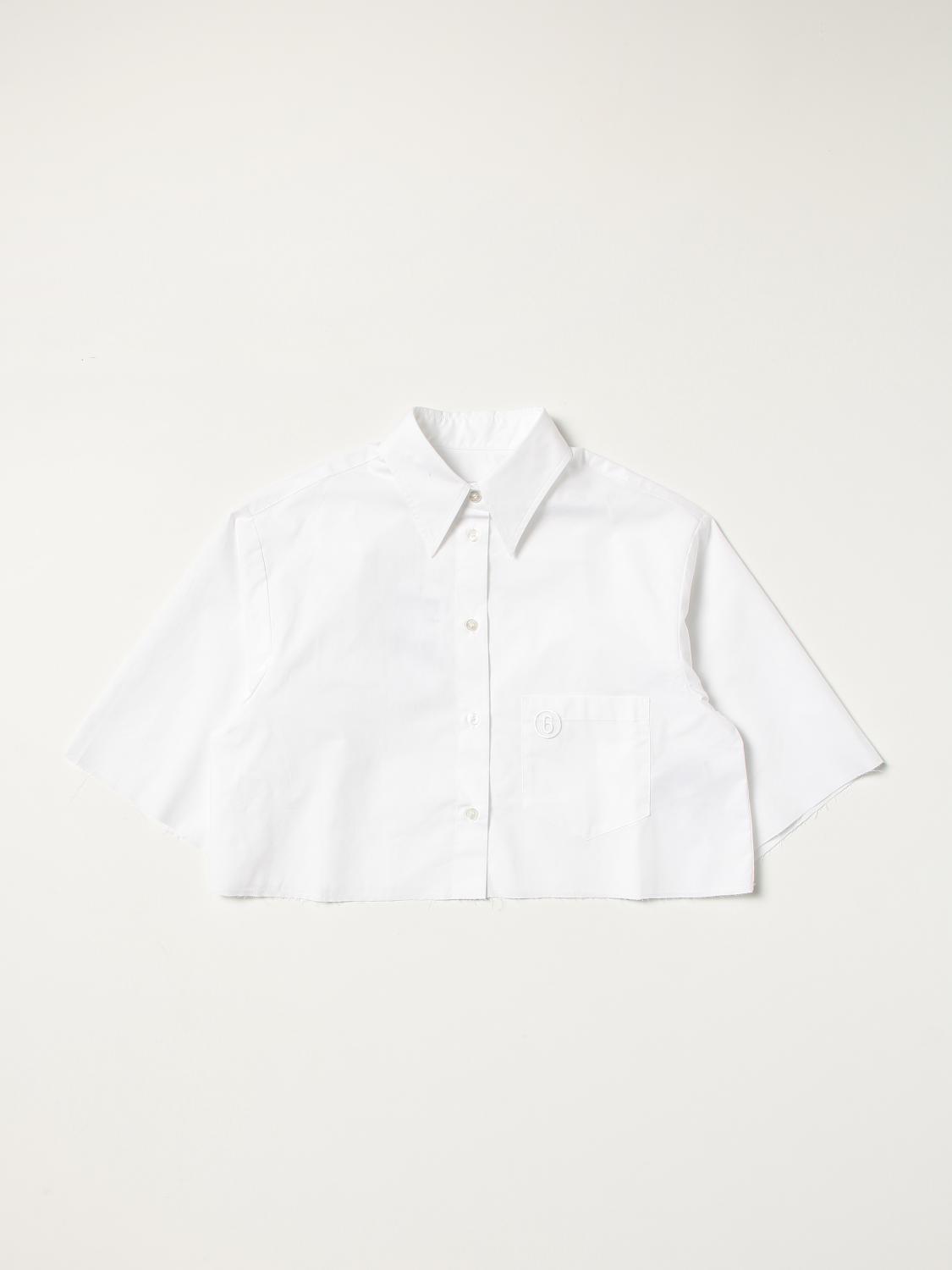 Mm6 Maison Margiela cropped cotton shirt