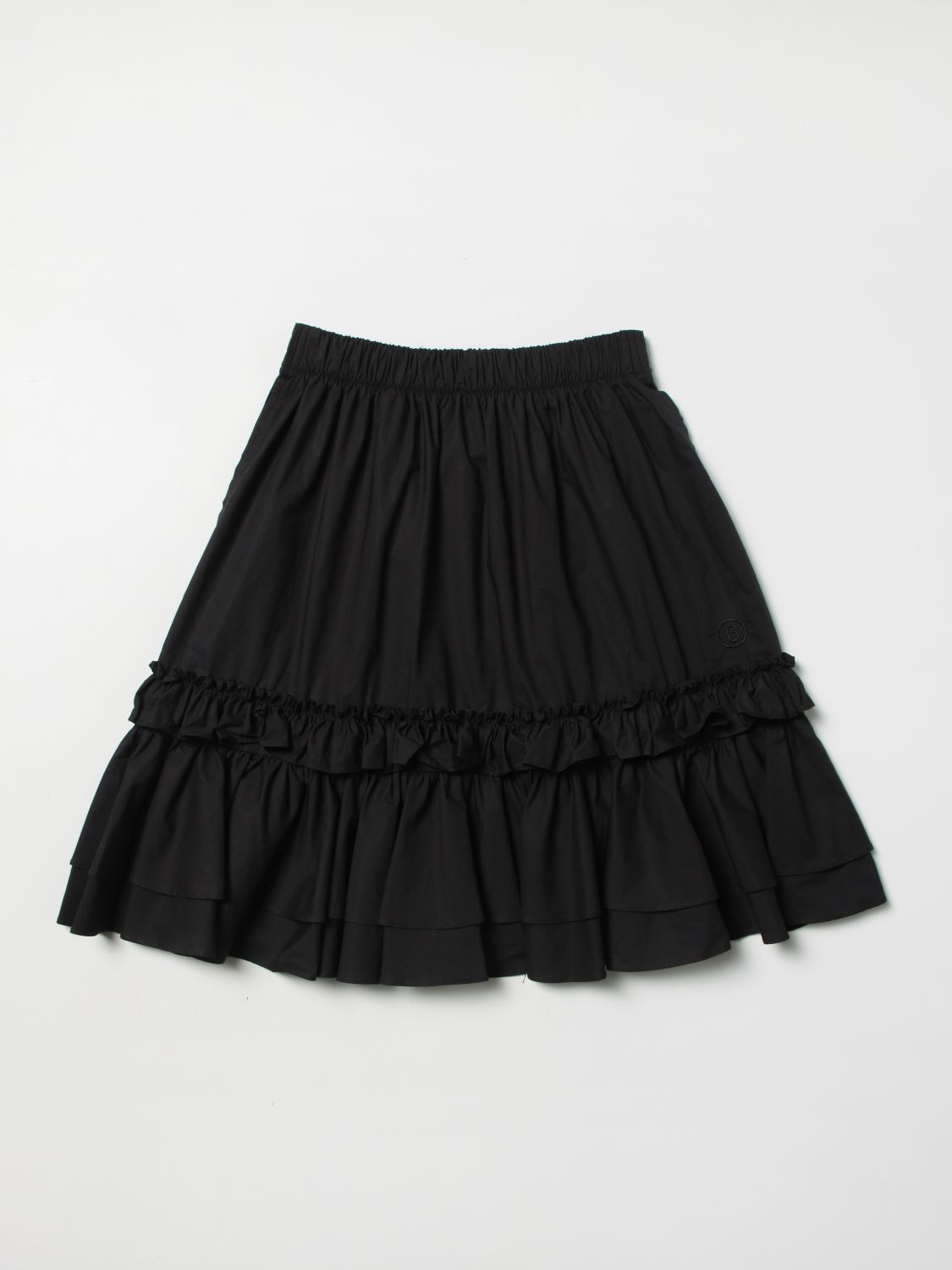 Shop Mm6 Maison Margiela Skirt  Kids Color Black