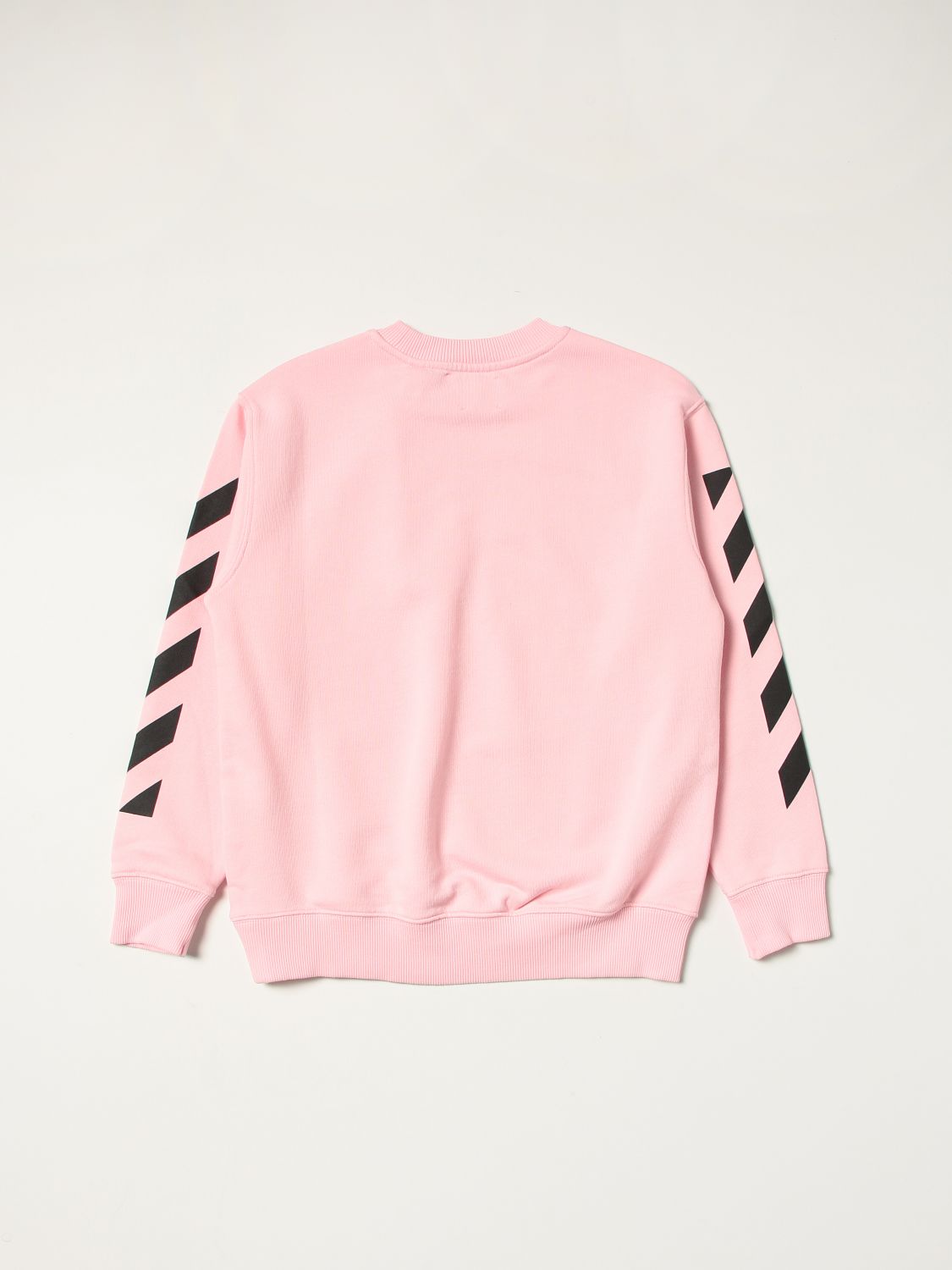 Maglia Off-White: Felpa Off-White in cotone con logo rosa 2