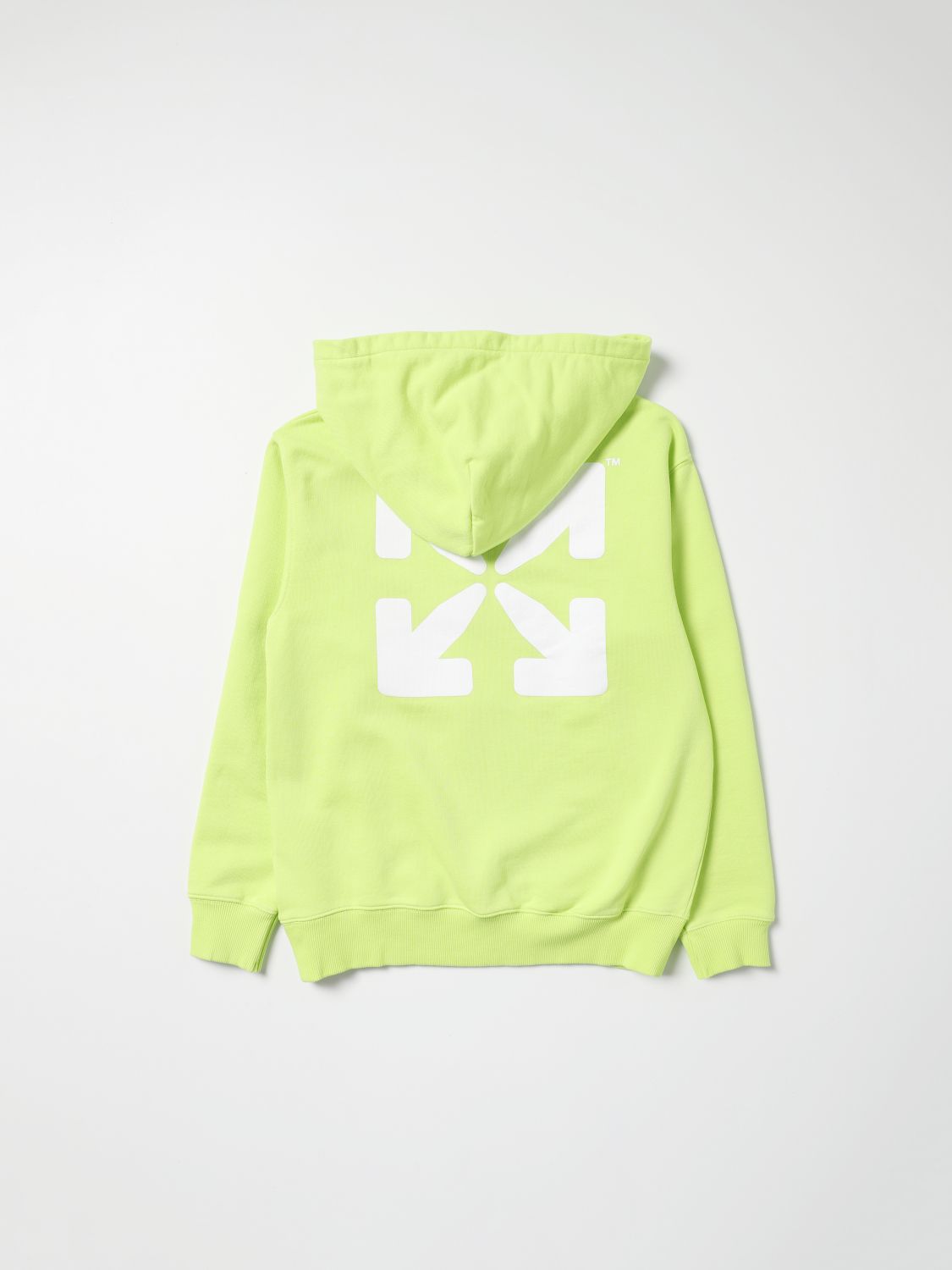 Sweater Off-White: Off-White sweatshirt with logo green 2