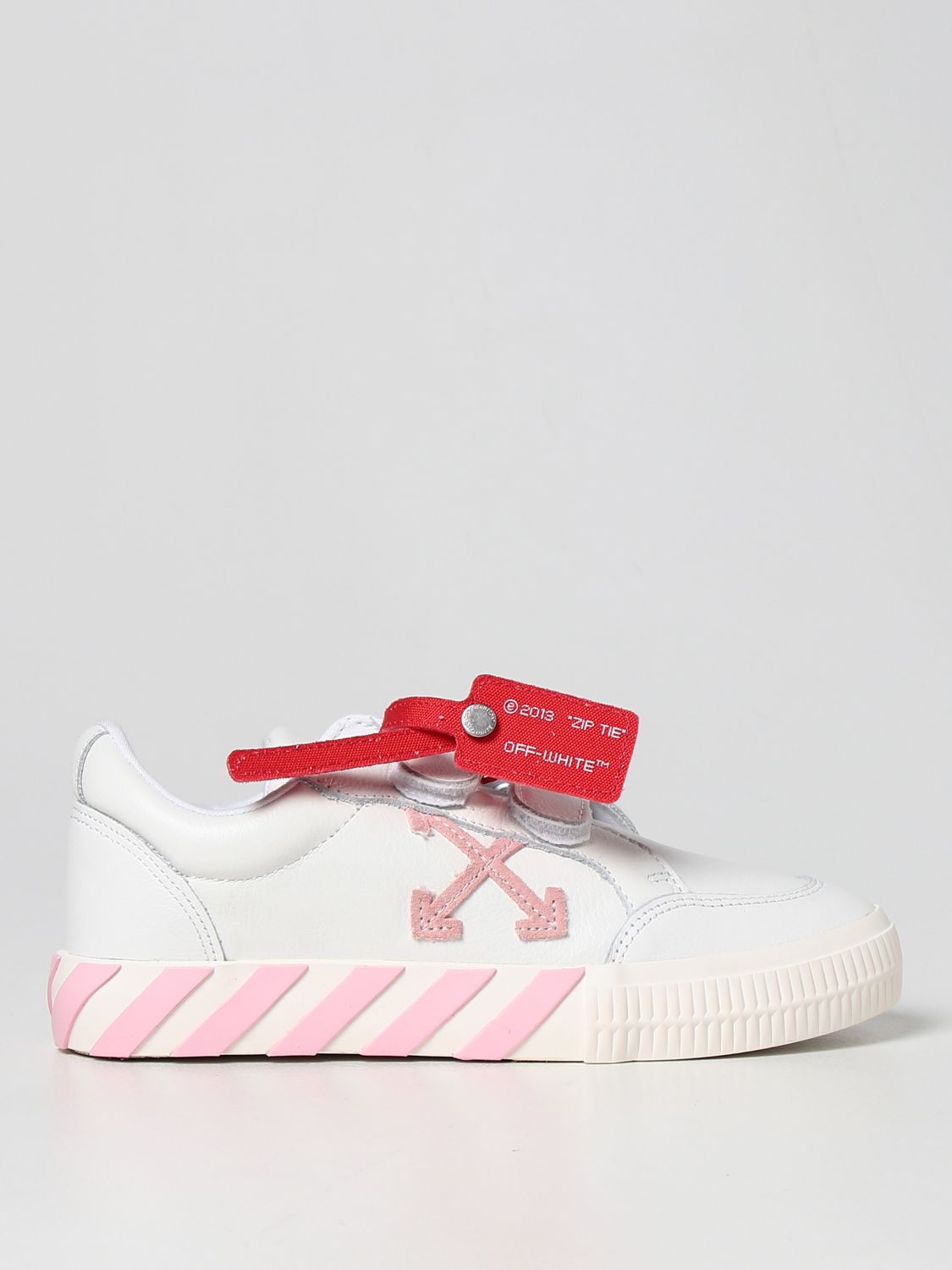 Off-white Kids' Low Vulcanized Sneakers In Leather | ModeSens
