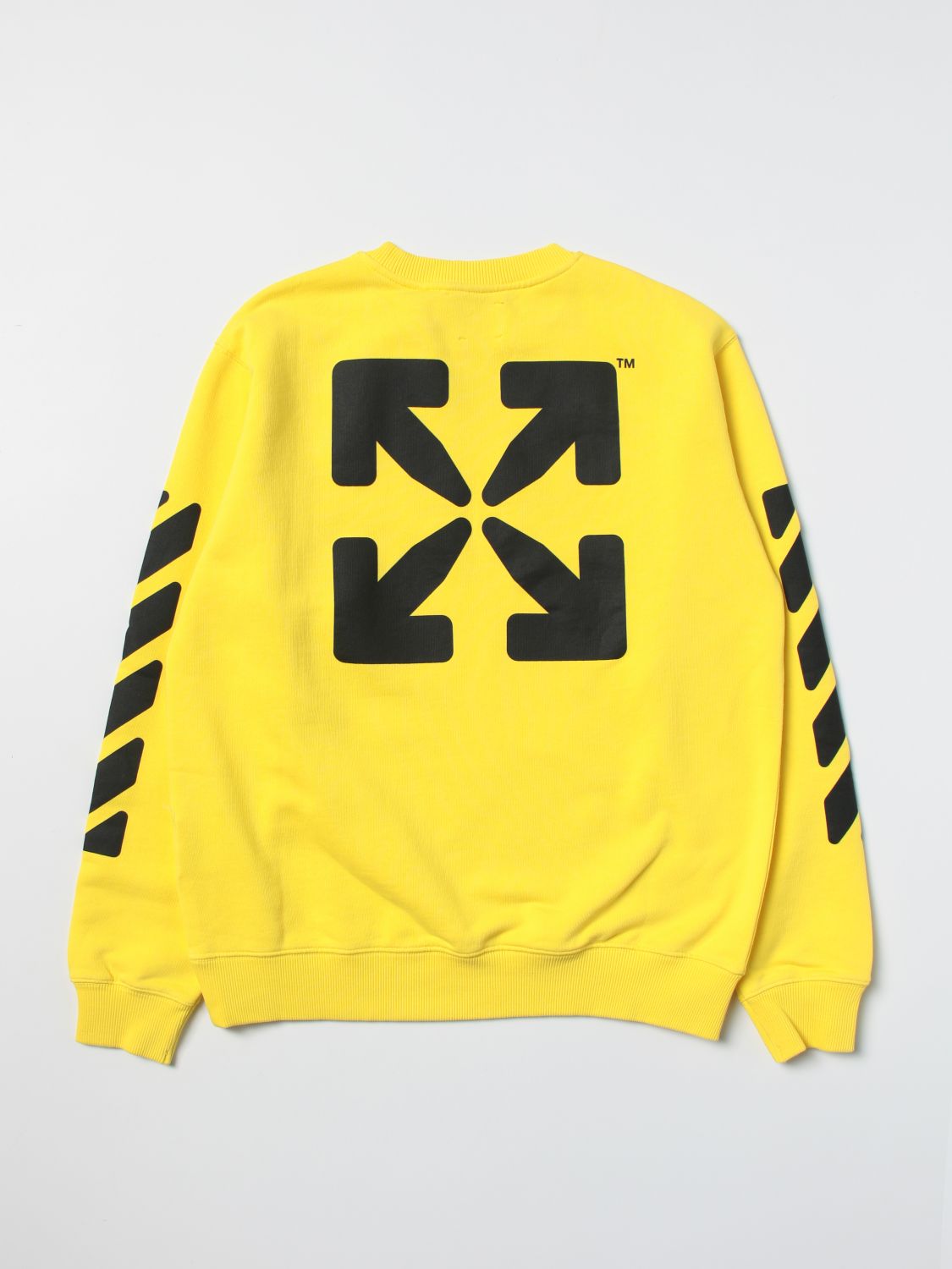 off white yellow crew neck