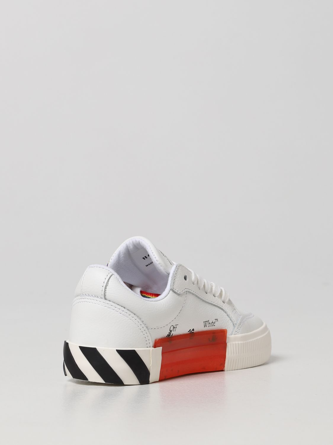 Shoes Off-White: Low Vulcanized Off-White trainers in leather white 3