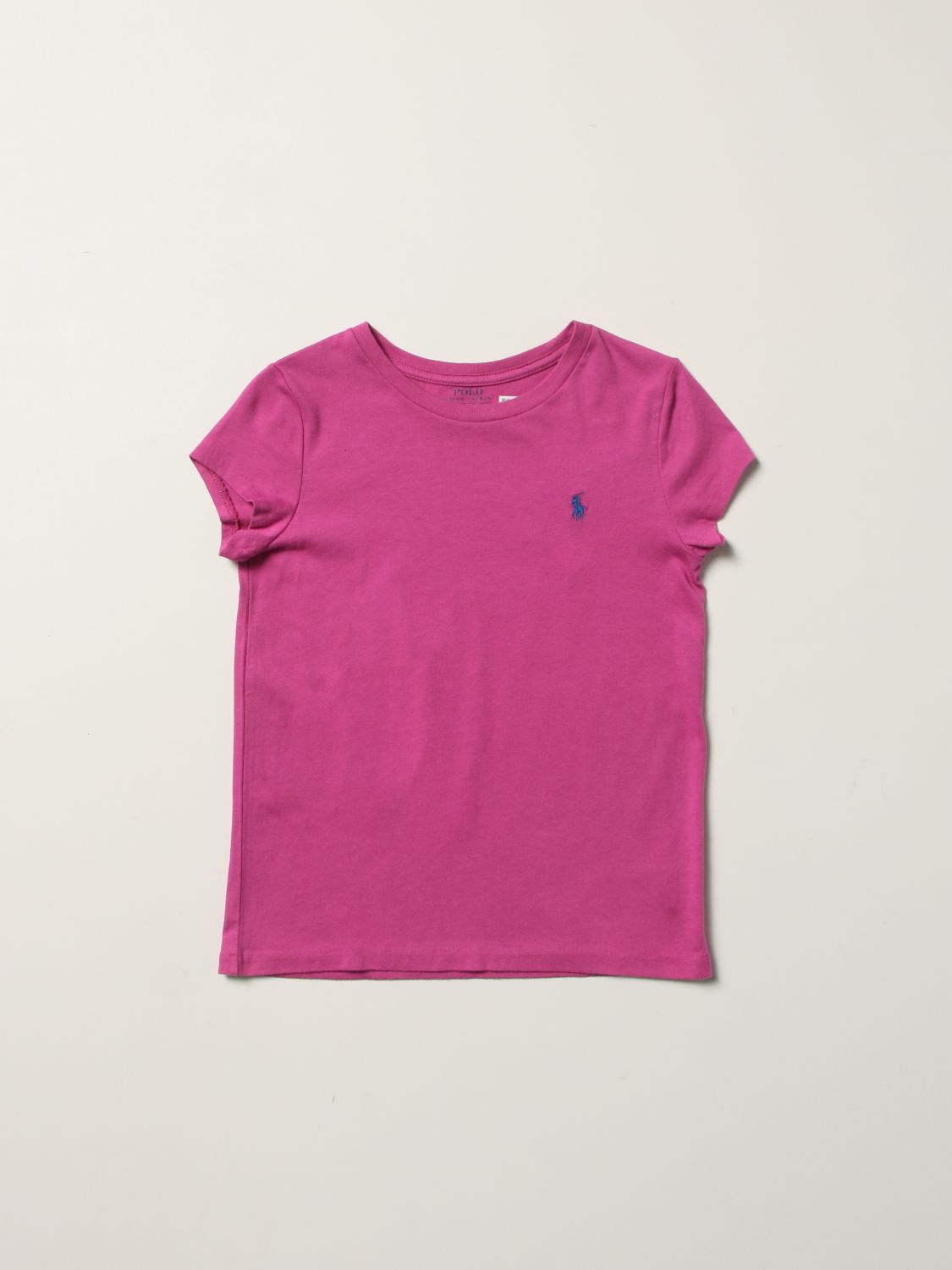 T-shirt Polo Ralph Lauren: T-shirt Polo Ralph Lauren fille fuchsia 1