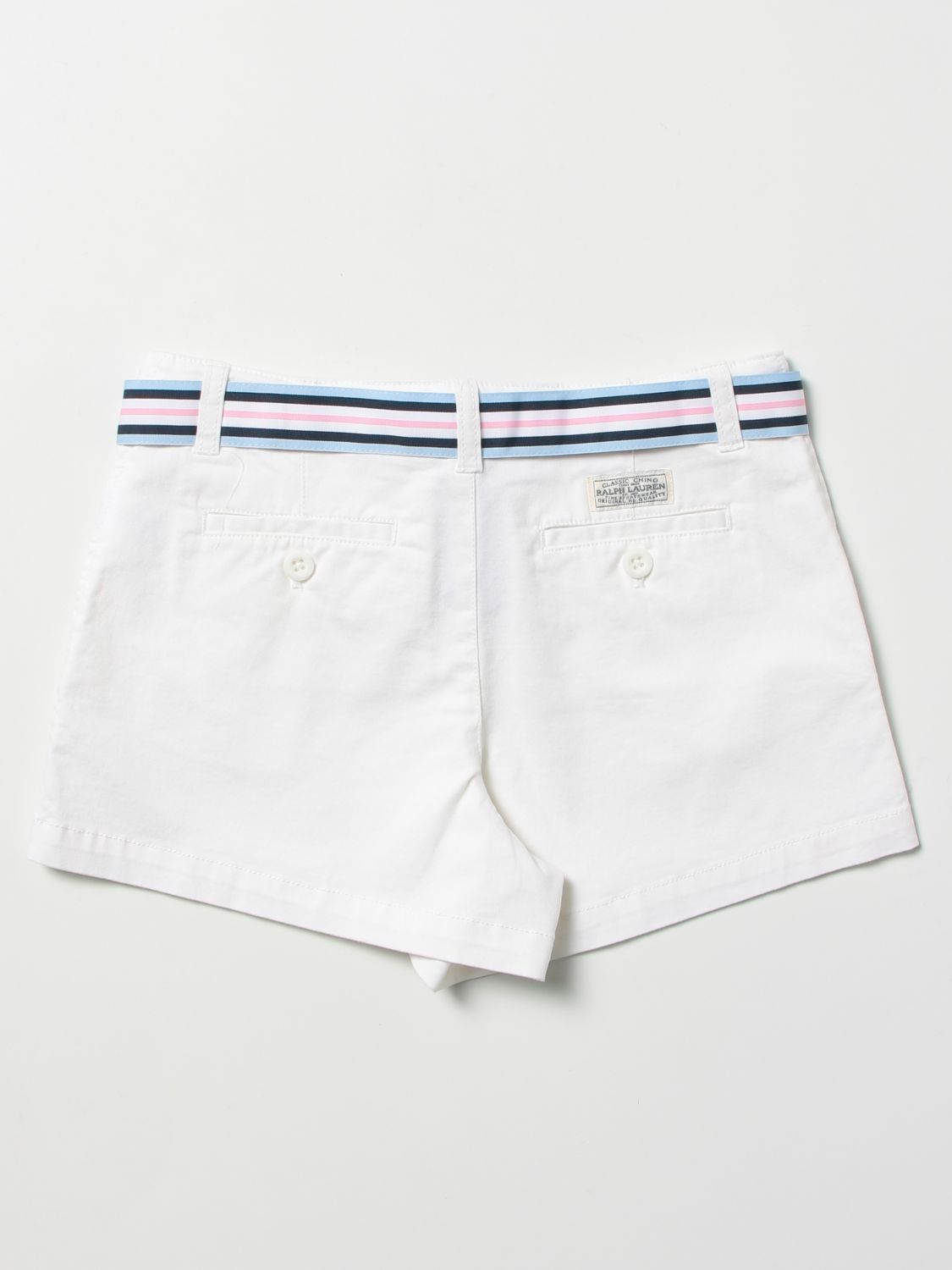 Pantalones cortos Polo Ralph Lauren: Pantalones cortos Polo Ralph Lauren para niña blanco 2