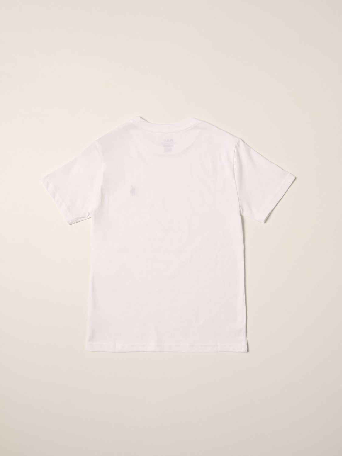 T-shirt Polo Ralph Lauren: T-shirt Polo Ralph Lauren in cotone con logo bianco 2