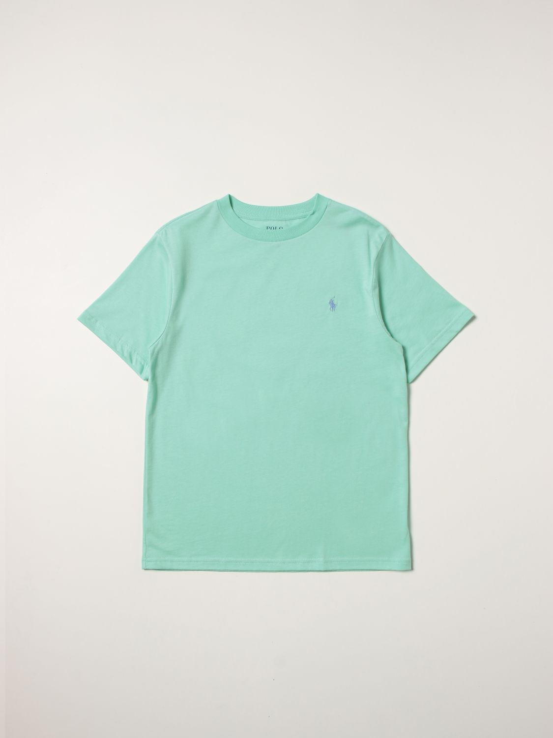 T-shirt Polo Ralph Lauren: T-shirt Polo Ralph Lauren in cotone con logo verde 1