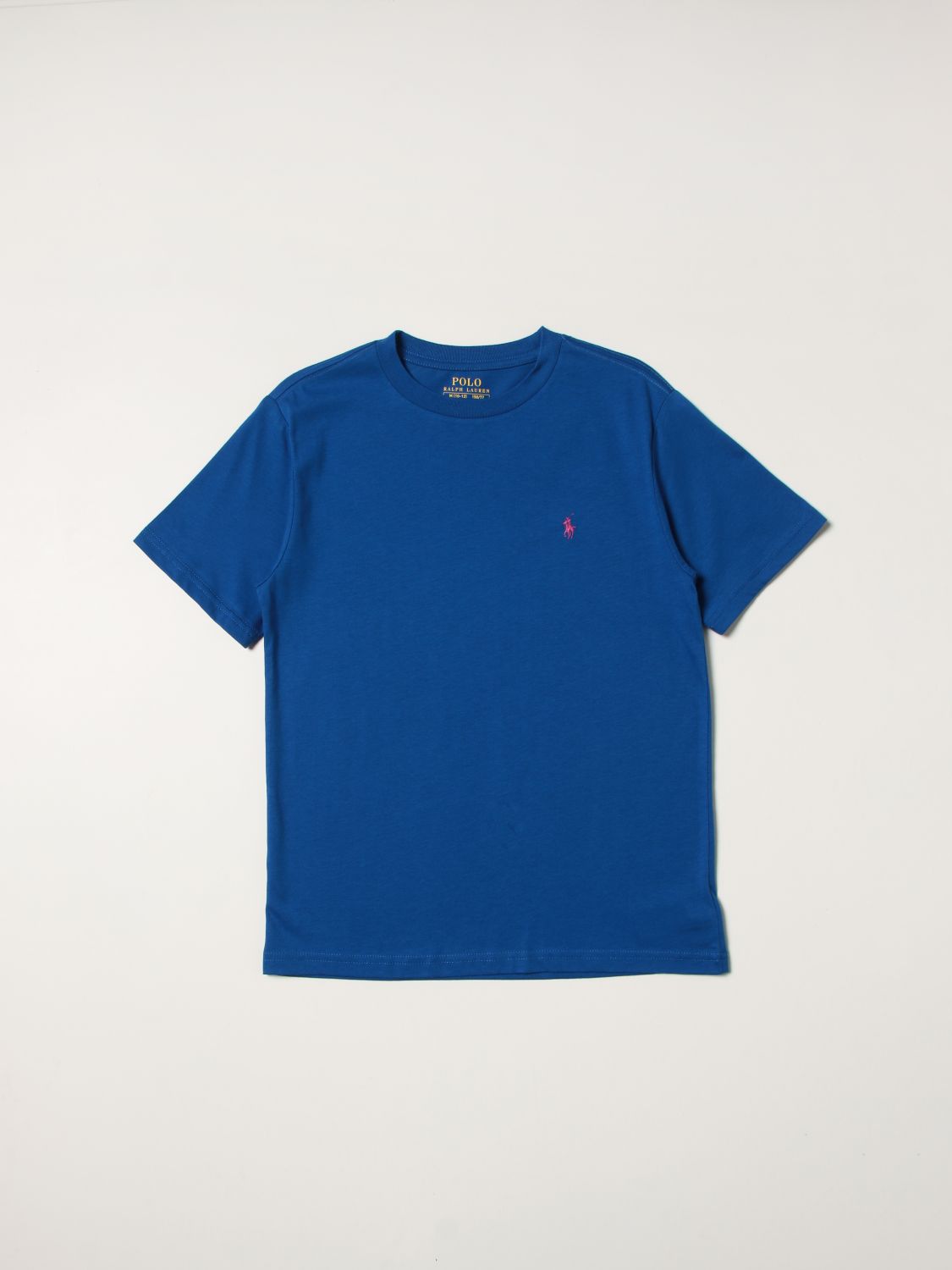 T-shirt Polo Ralph Lauren: T-shirt Polo Ralph Lauren in cotone con logo royal 1