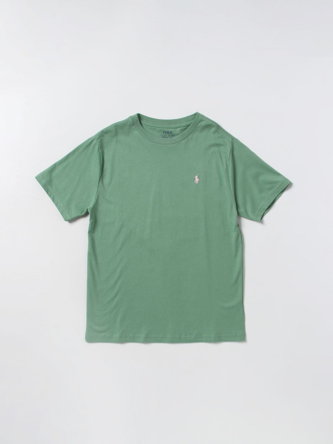 T-shirt Polo Ralph Lauren: T-shirt Polo Ralph Lauren in cotone con logo prato 1