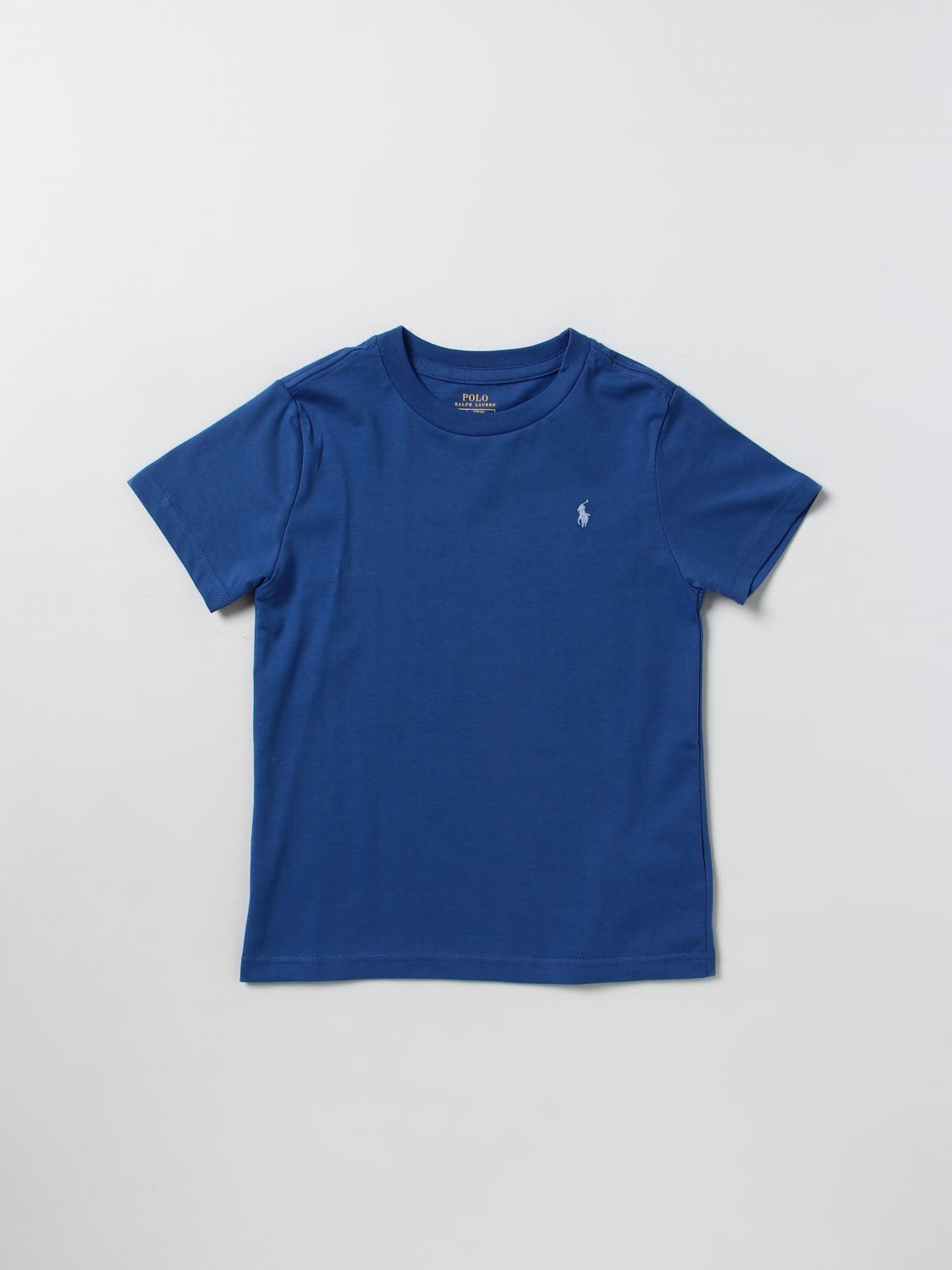 Polo Ralph Lauren Kids' Cotton T-shirt In Blue