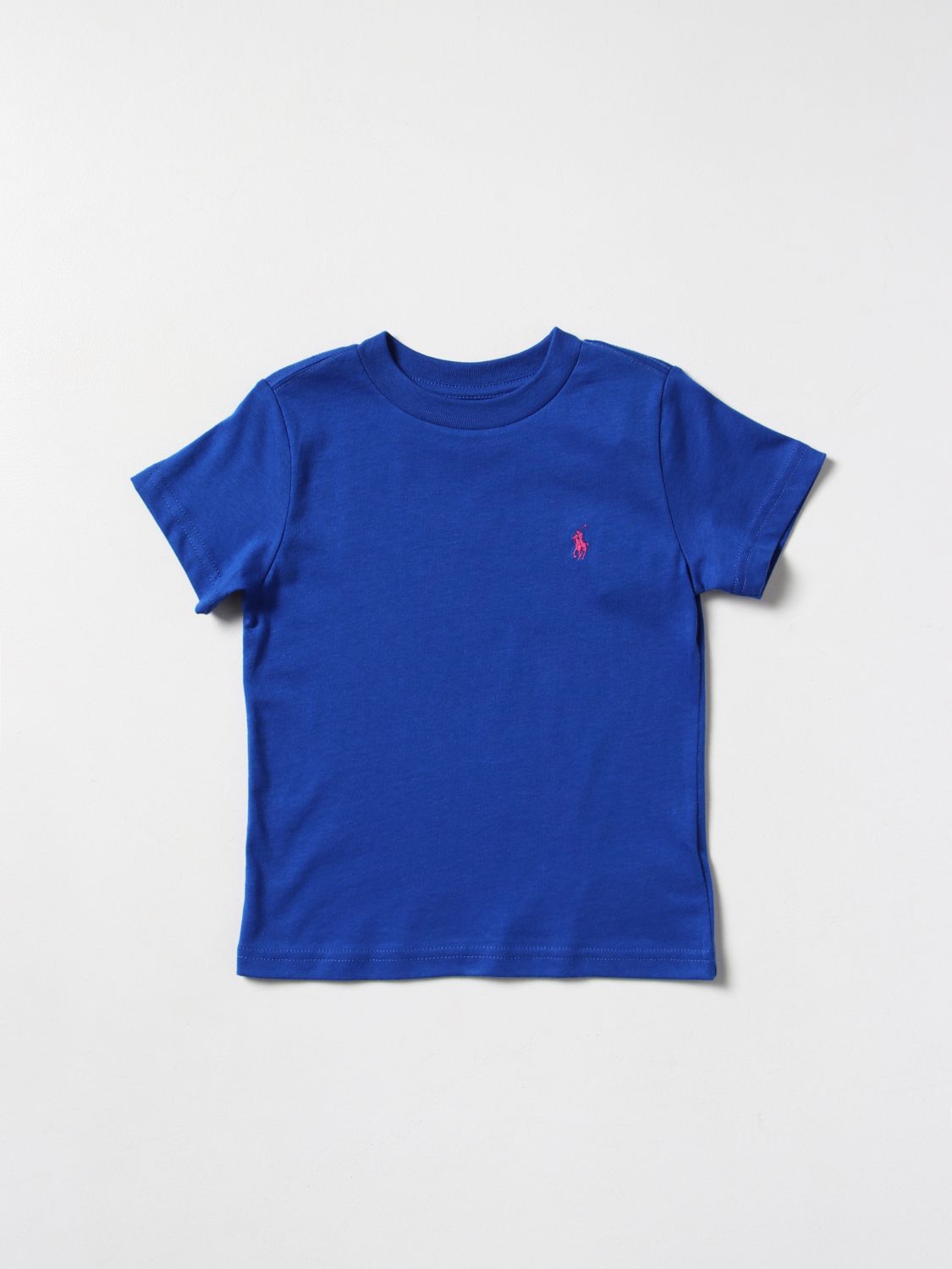 Polo Ralph Lauren Kids' Cotton T-shirt In Royal Blue