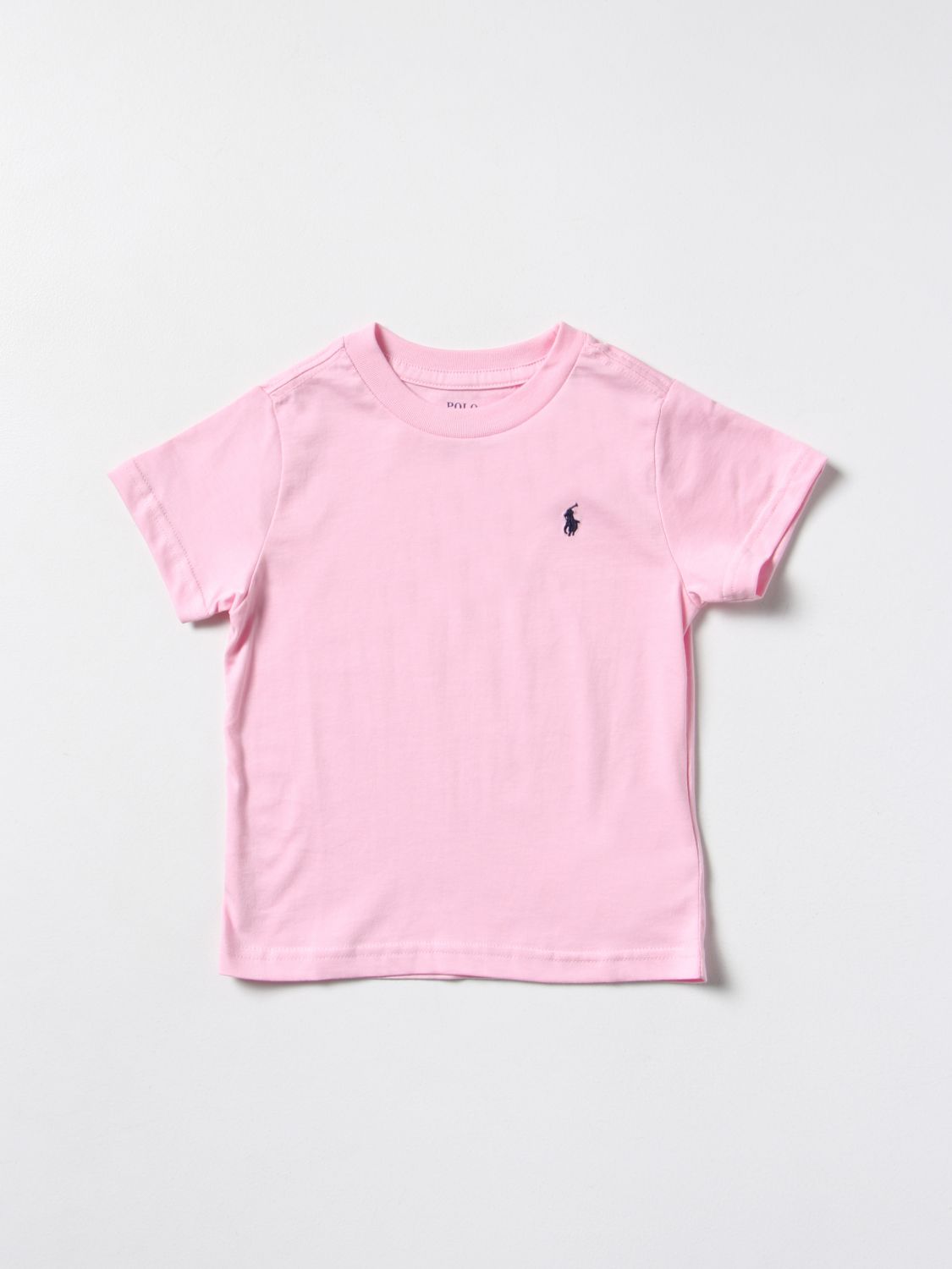 Polo Ralph Lauren Kids' Cotton T-shirt With Logo In Pink