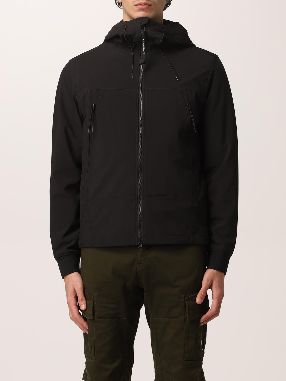 Tegen de wil geloof Brandewijn C.P. COMPANY: Shell-r Goggle C.p. Jacket Company in softshell fabric -  Black | C.p. Company jacket 12CMOW001A005968A online on GIGLIO.COM