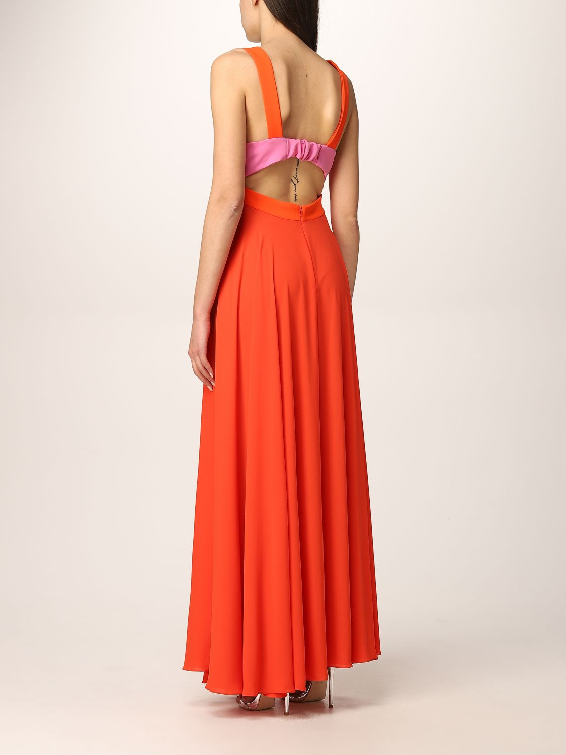 Dress Hanita: Dress women Hanita orange 2