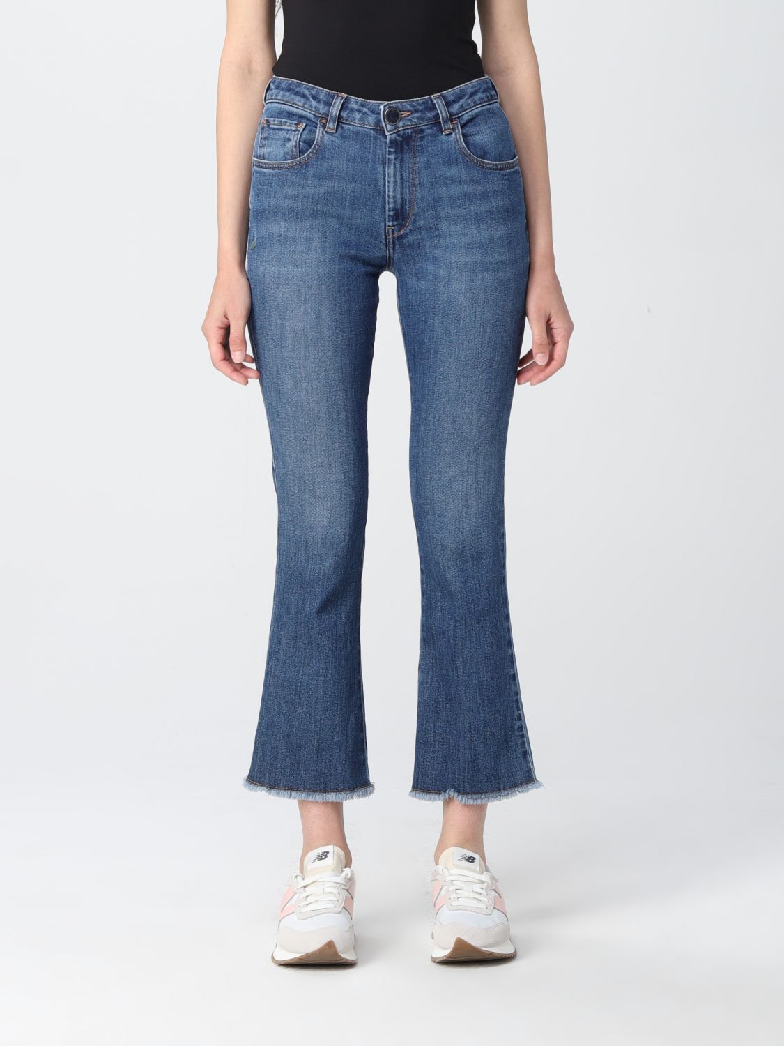 Jeans Re-Hash: Jeans cropped Re-hash in denim washed blue 1