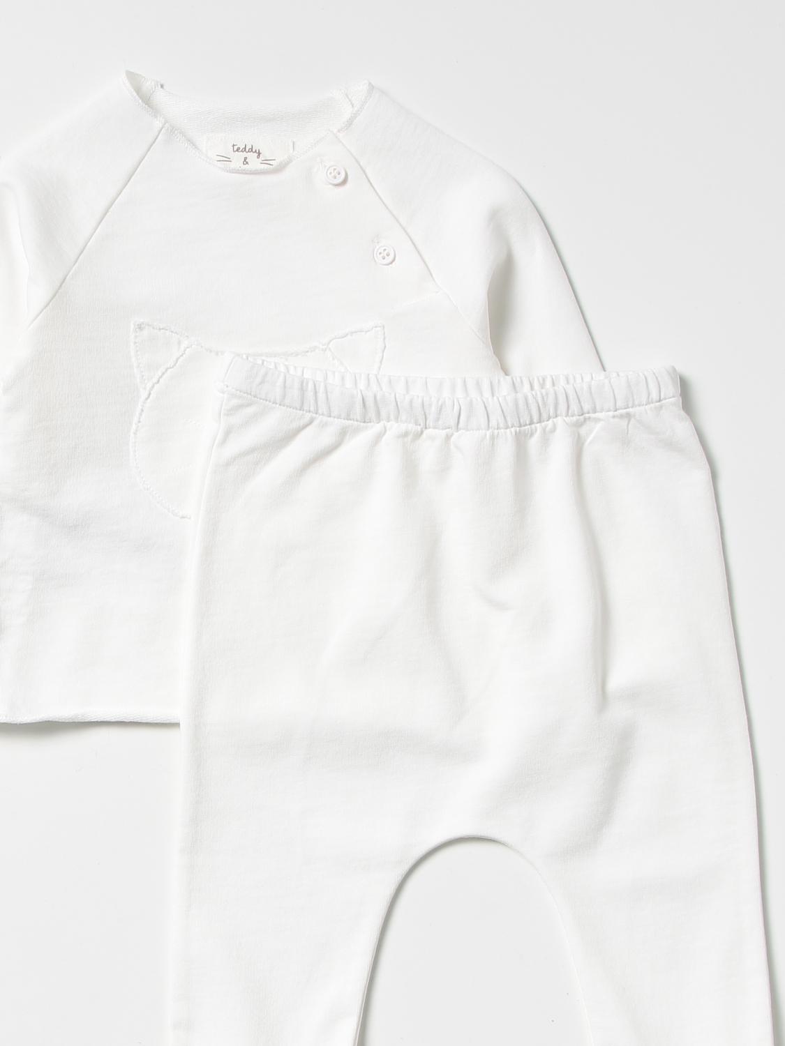 TEDDY & MINOU jumpsuit for baby White Teddy & Minou jumpsuit