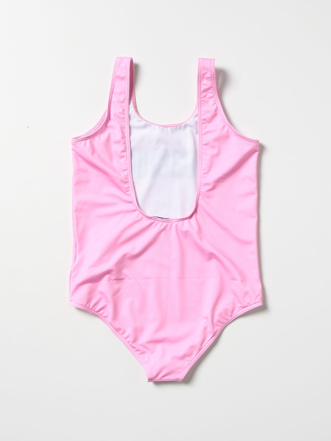 Swimsuit Moschino Kid: Moschino Kid one-piece swimsuit with logo pink 2