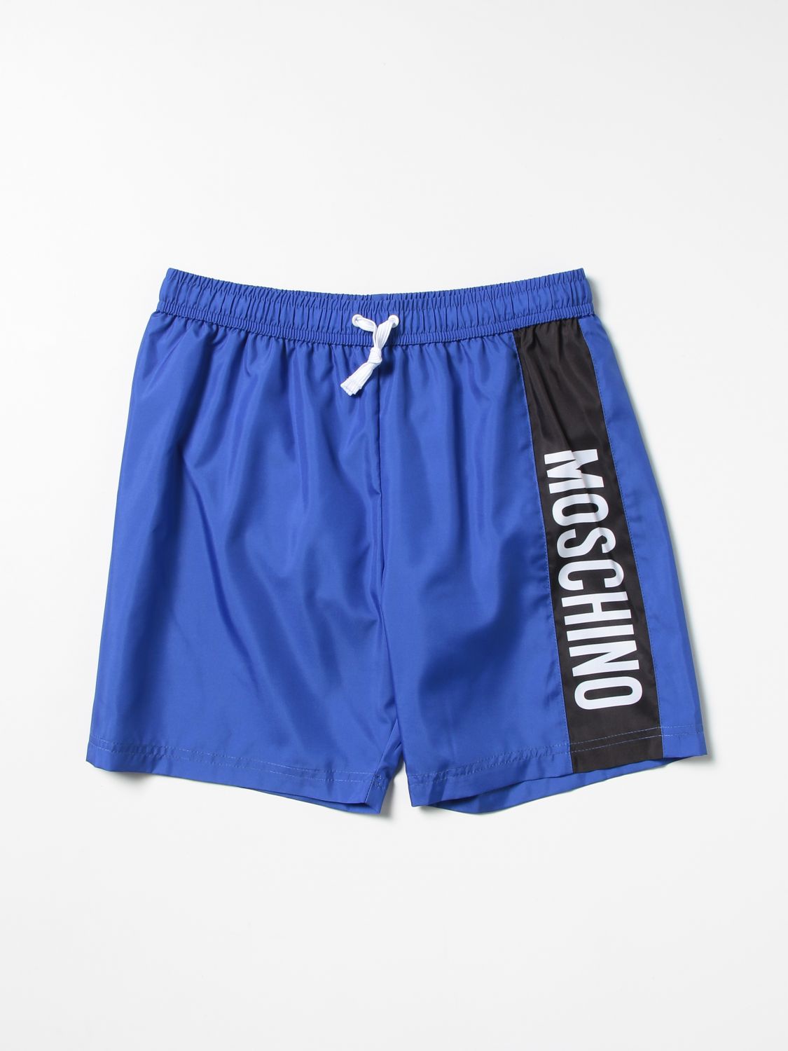Moschino Kid Kids' Swim Shorts In Gnawed Blue