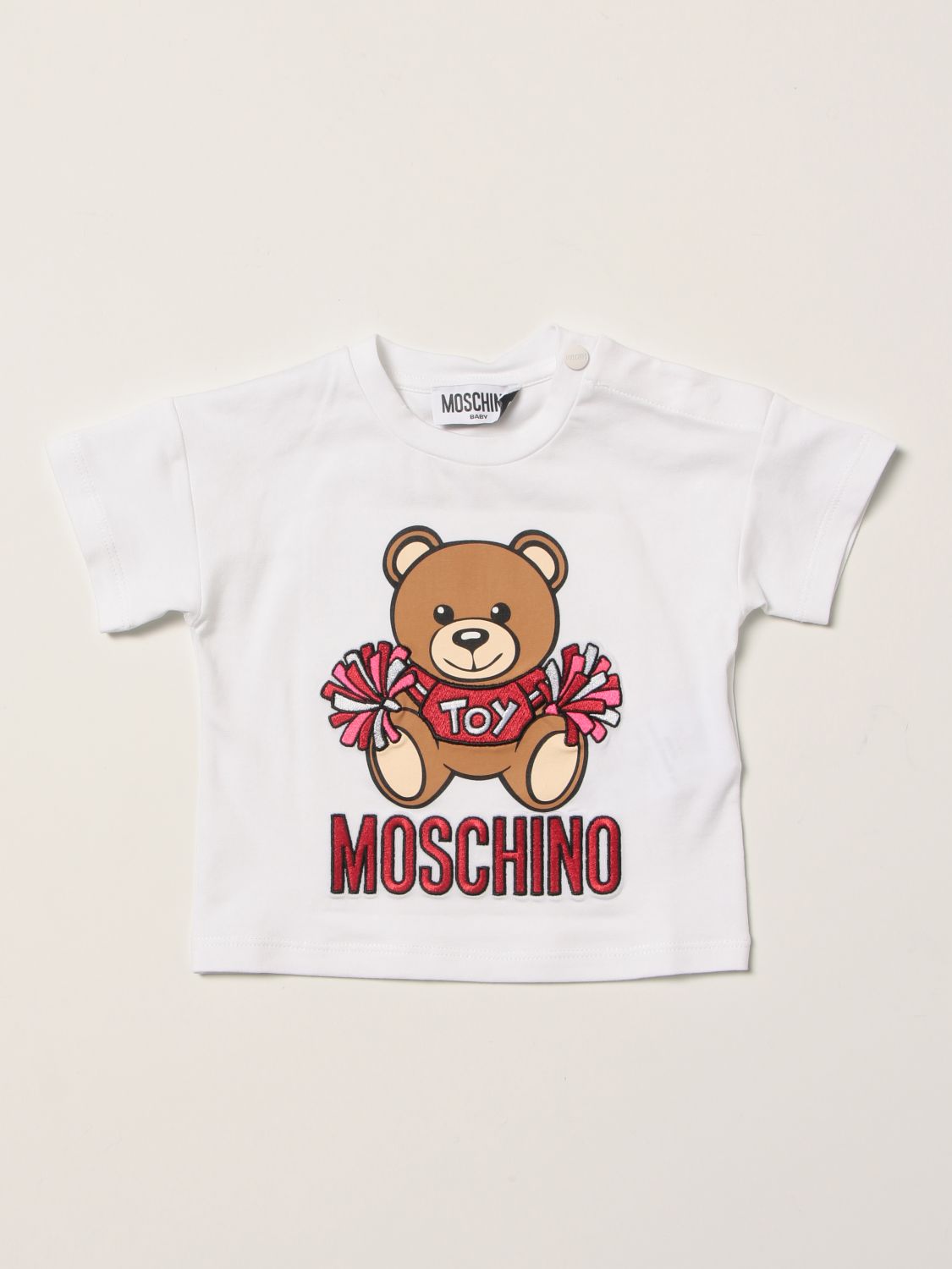 T-shirt Moschino Baby: T-shirt Moschino Baby in cotone con Teddy Bear bianco 1