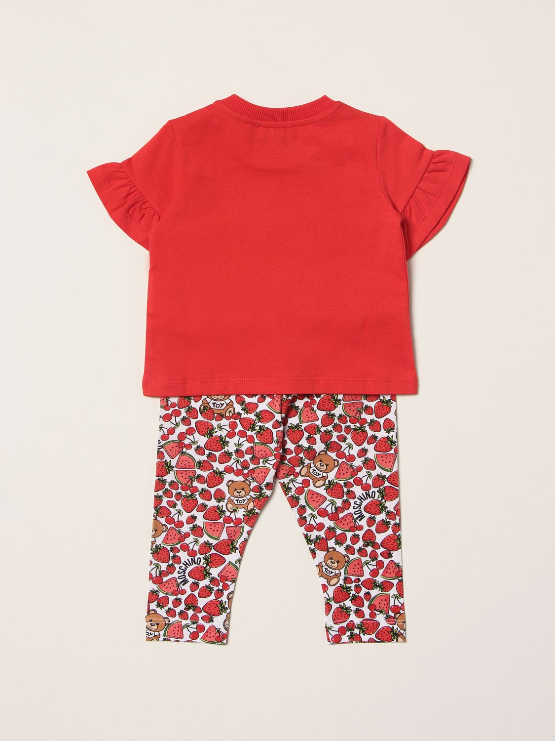 Completo Moschino Baby: Set T-shirt + Leggings Moschino Baby rosso 2