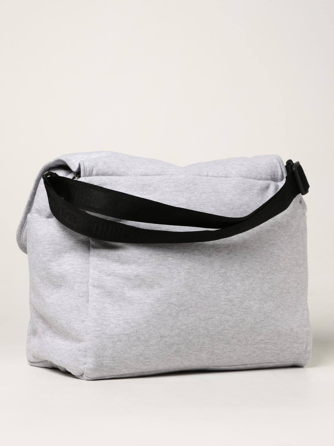 MOSCHINO BABY cotton diaper bag Grey Moschino Baby bag MOX03D