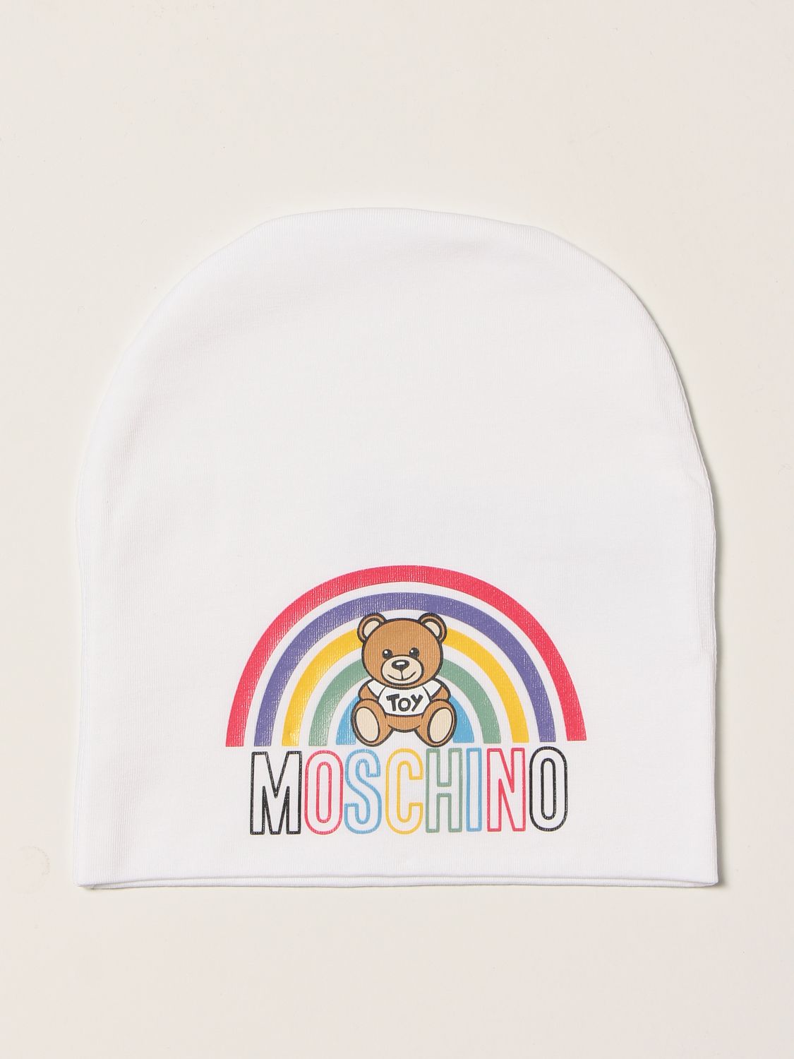 모자 모스키노: 모자 소년 Moschino Baby 화이트 1