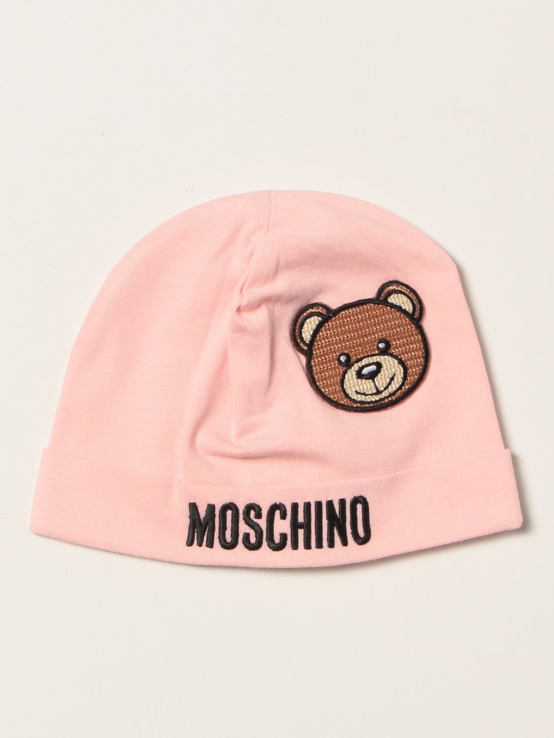 Cappello neonato Moschino Baby: Cappello a berretto Moschino Baby con Teddy rosa 1