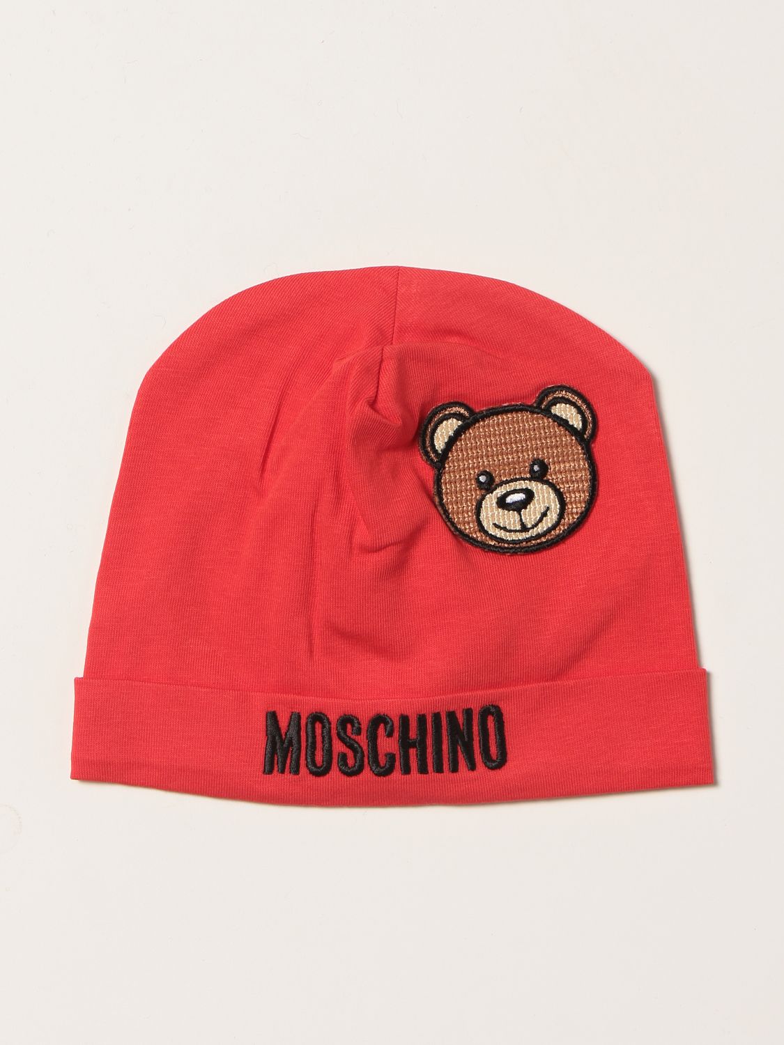 Cappello neonato Moschino Baby: Cappello a berretto Moschino Baby con Teddy rosso 1