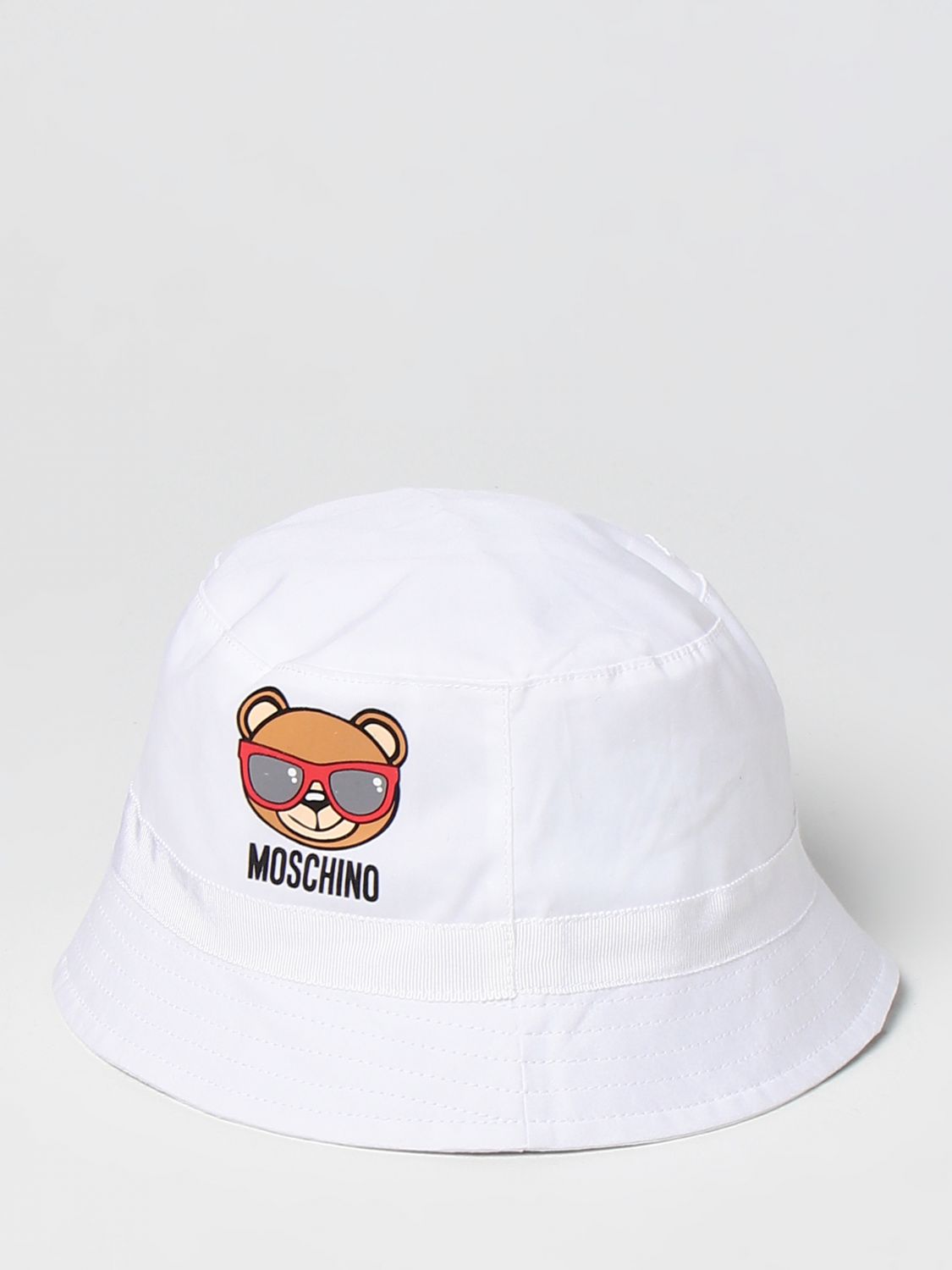 Cappello neonato Moschino Baby: Cappello da pescatore Moschino Baby in cotone bianco 1
