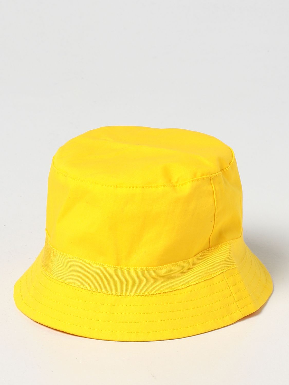 Cappello neonato Moschino Baby: Cappello da pescatore Moschino Baby in cotone giallo 2