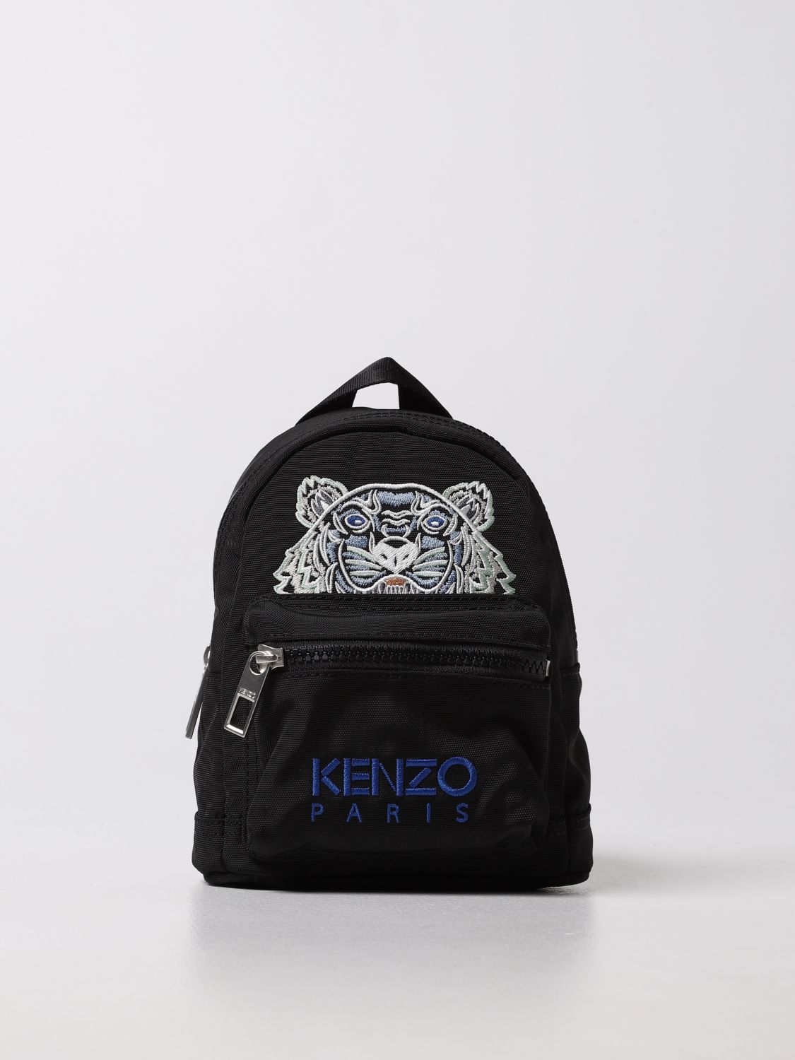 Backpack Kenzo: Kenzo backpack in technical canvas with embroidered Tiger black 1