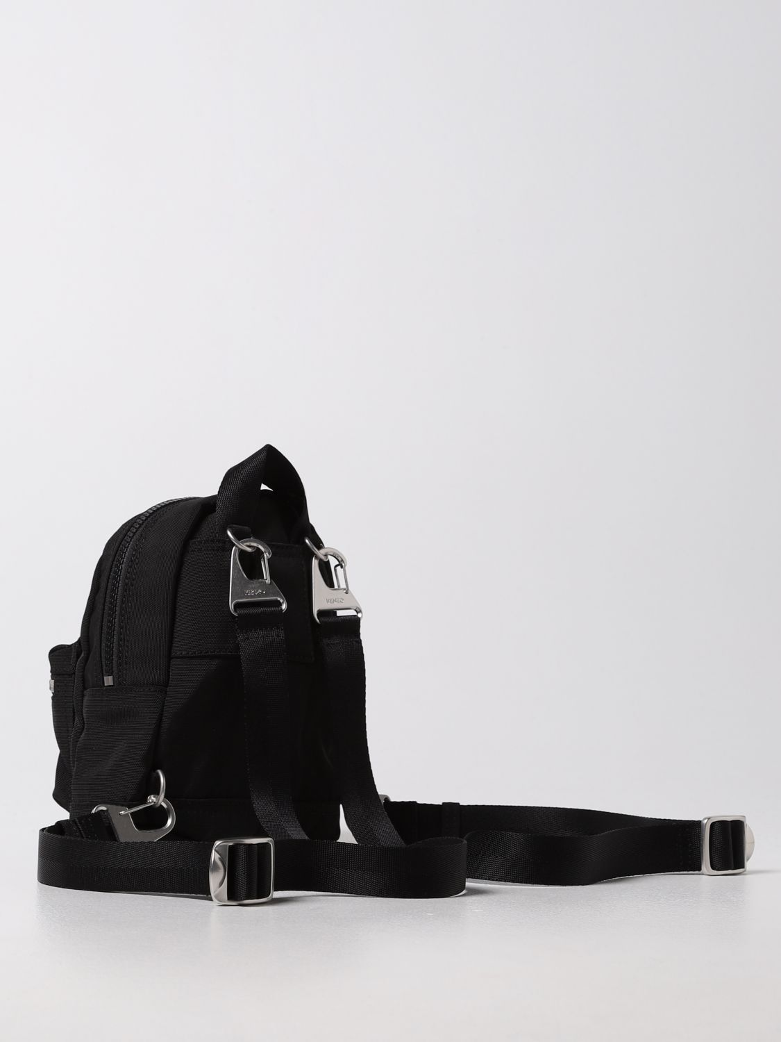 Backpack Kenzo: Kenzo backpack in technical canvas with embroidered Tiger black 2