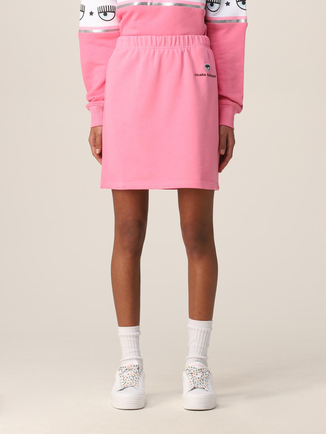 Click to view more detailed imagery on our partner's website Chiara Ferragni Women's Pink Cotton Skirt