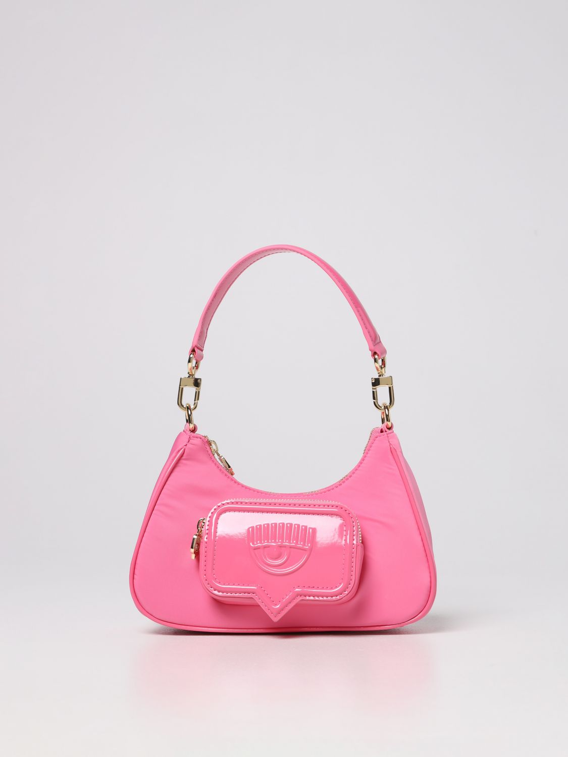 CHIARA FERRAGNI: nylon bag - Pink | Chiara Ferragni shoulder bag ...