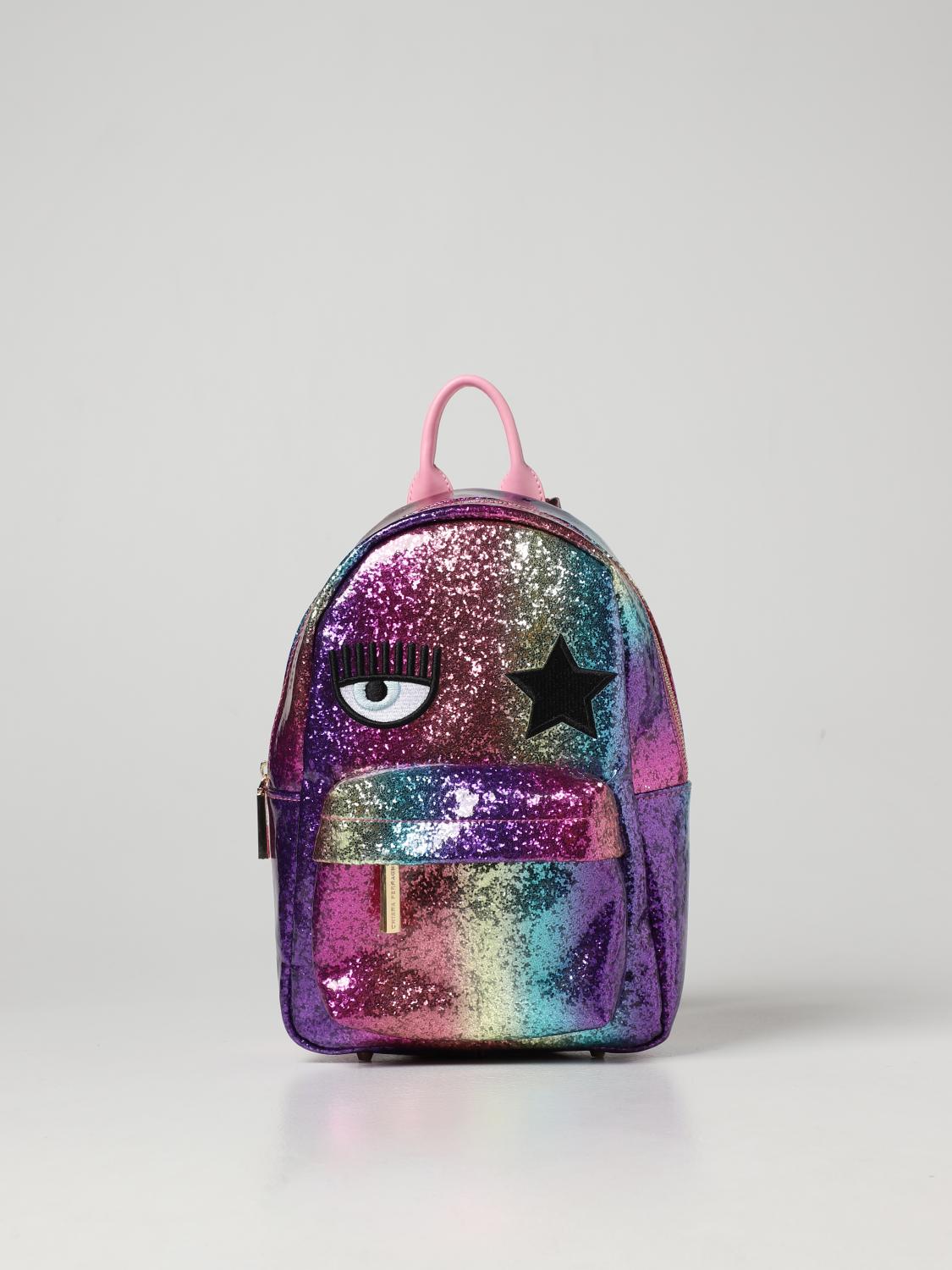 CHIARA FERRAGNI: Zaino Eyestar con glitter multicolor - Fantasia | Zaino  Chiara Ferragni 72SB4BO4ZS146 GIGLIO.COM