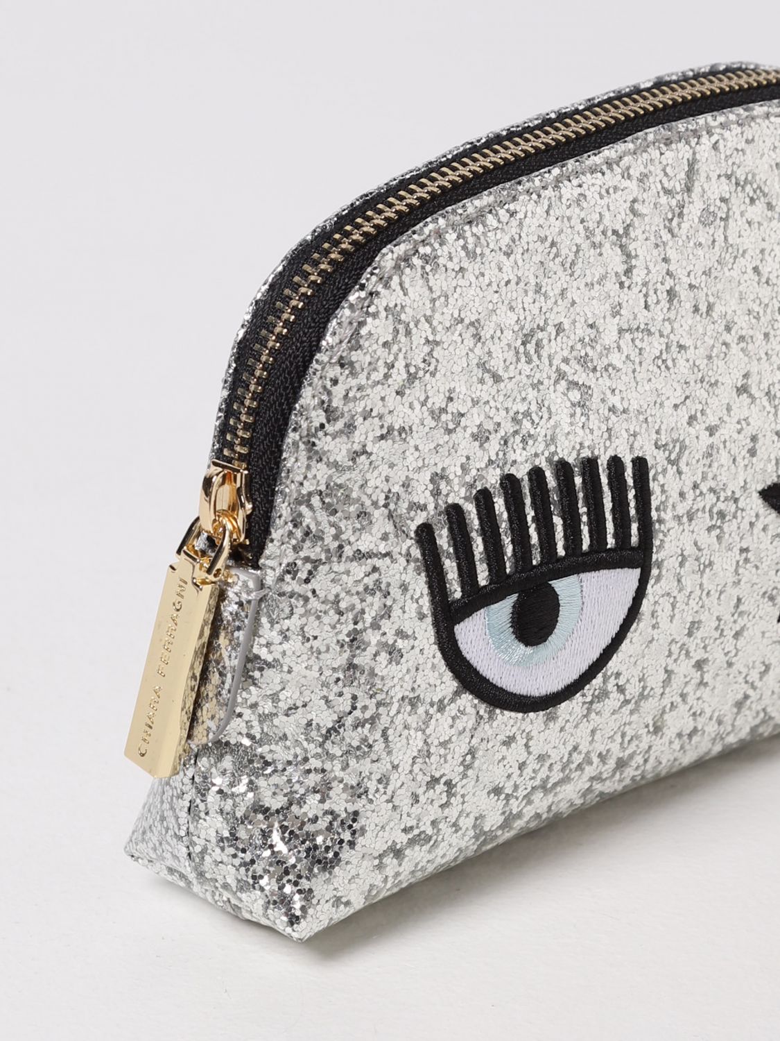 Chiara Ferragni clutch bag with embroidered Eyestar