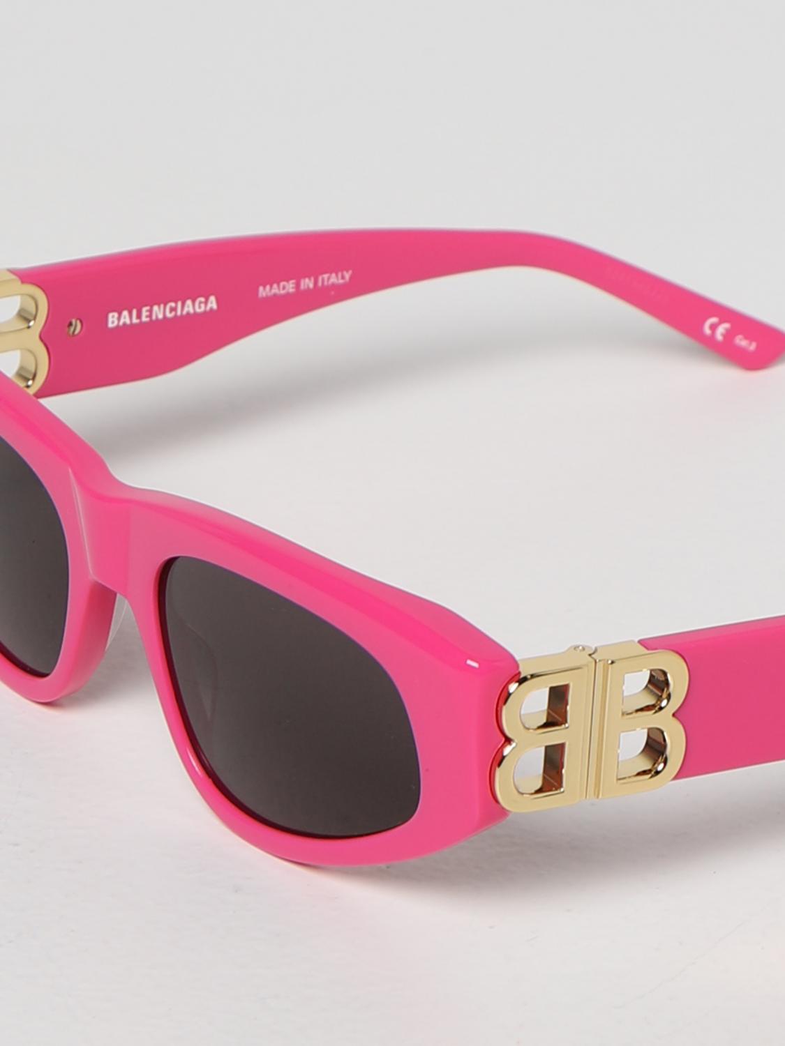 balenciaga glasses pink