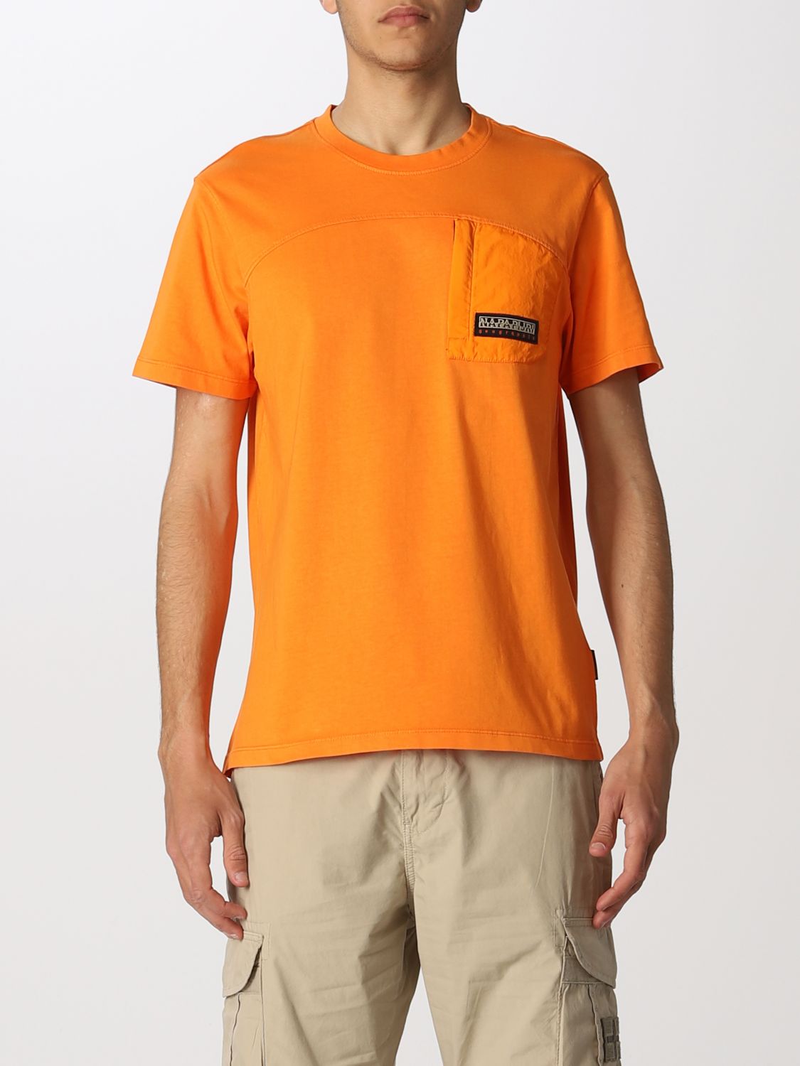 Napapijri T-shirt Men Color Orange | ModeSens